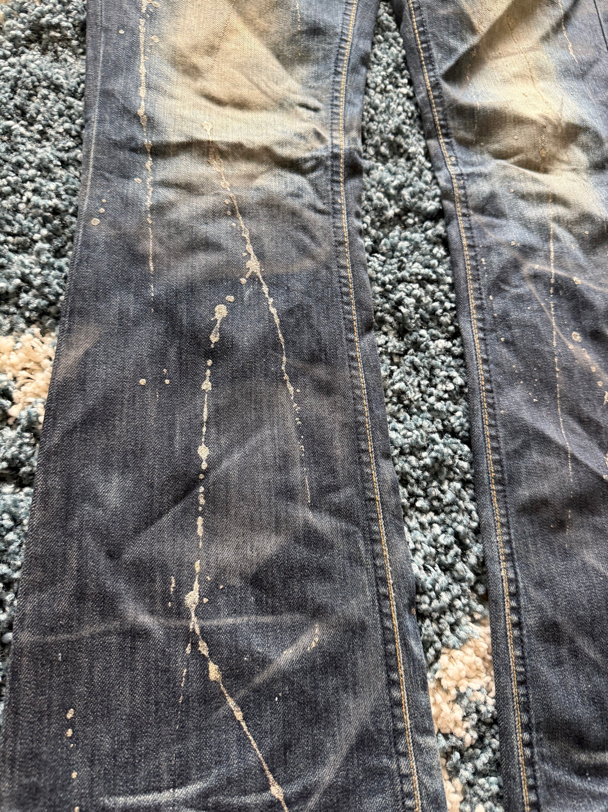 Midas splattered flared denim