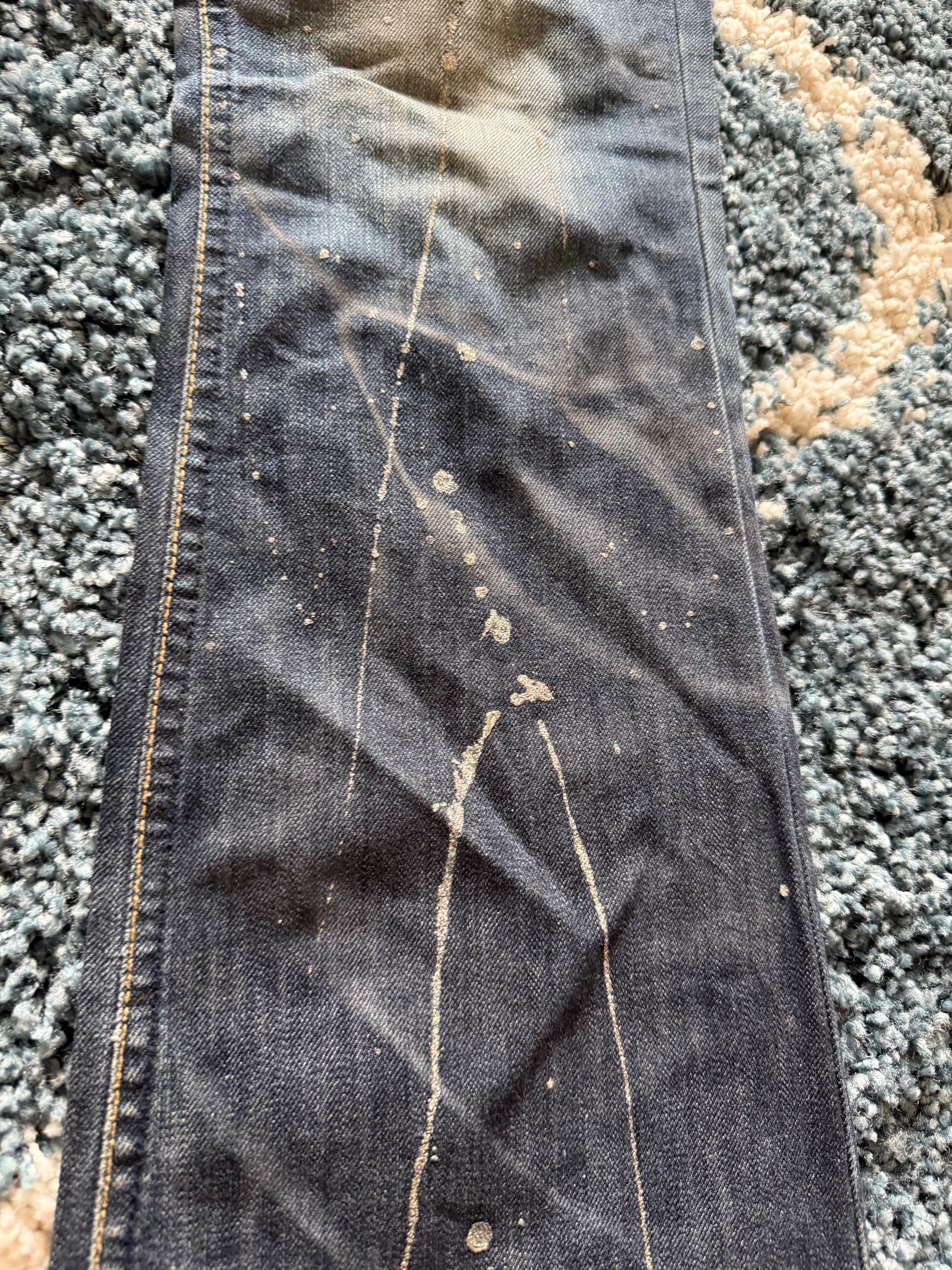 Midas splattered flared denim