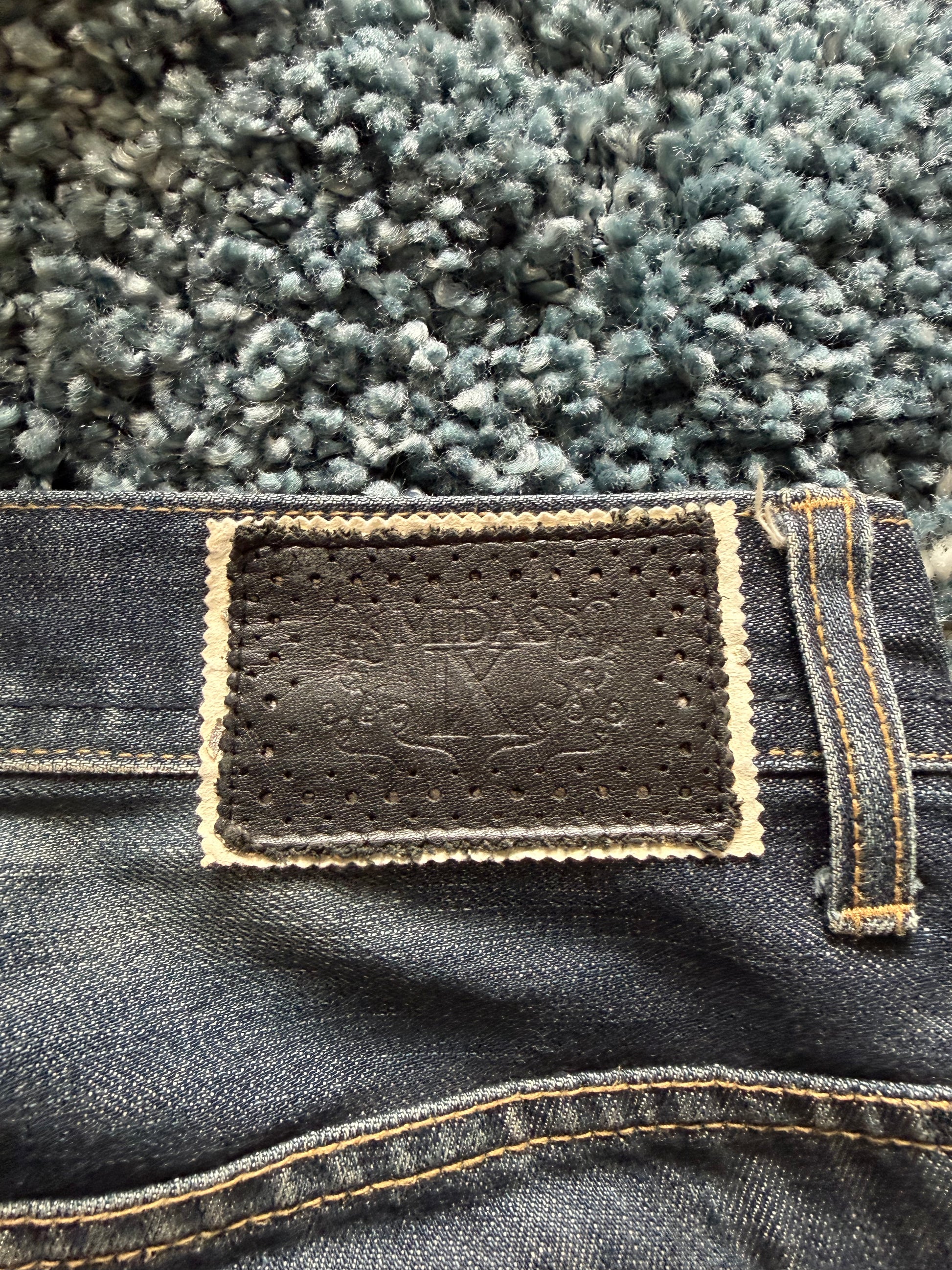 Midas splattered flared denim