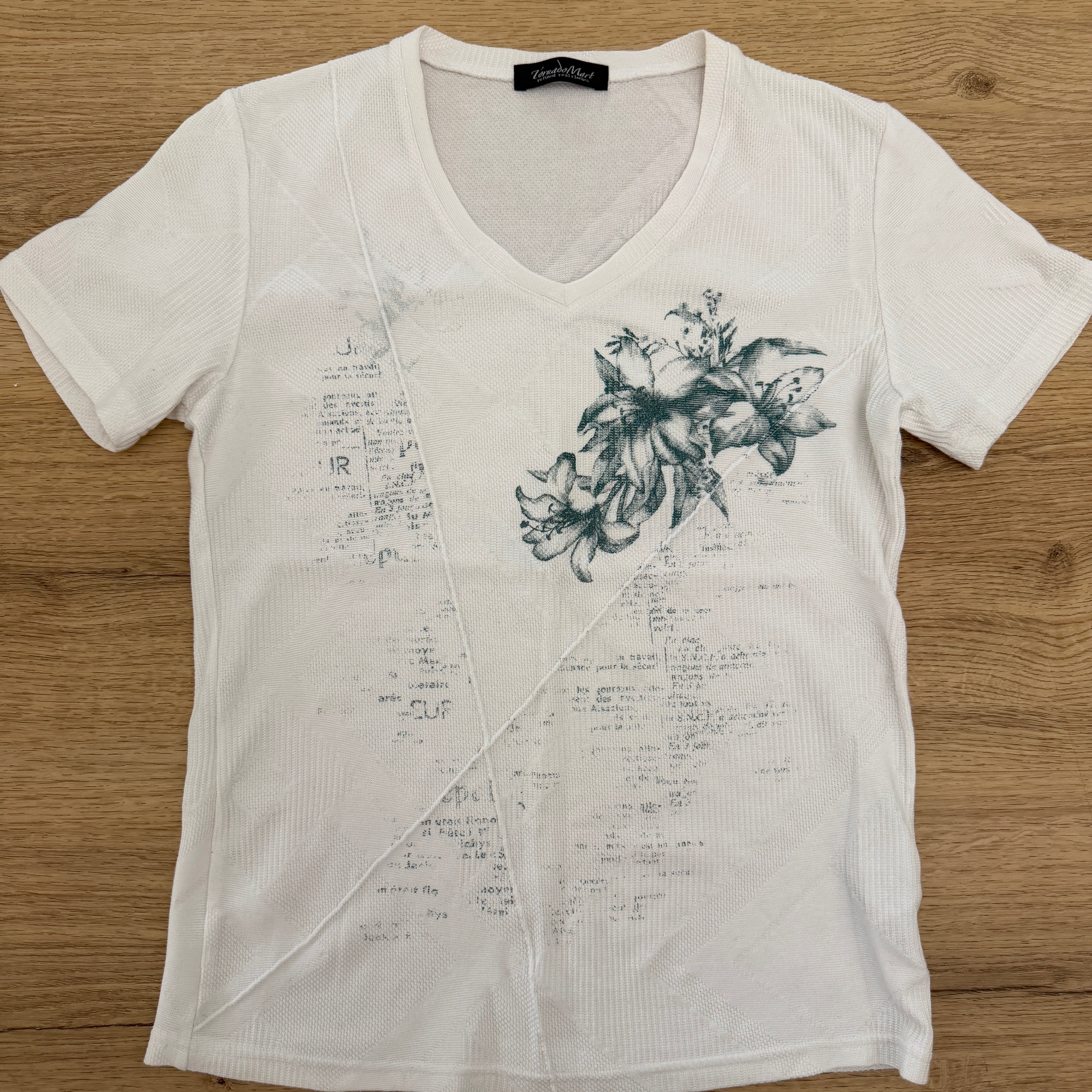Tornado Mart Thermal Slashed Poem Shirt