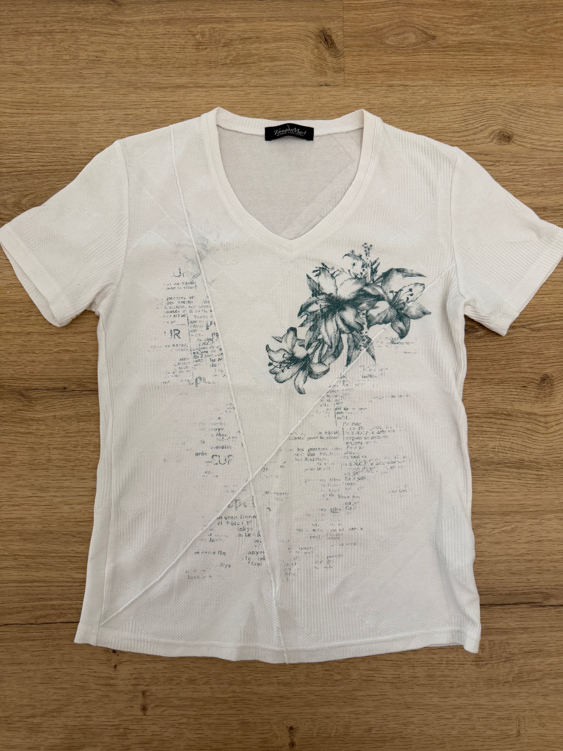 Tornado Mart Thermal Slashed Poem Shirt