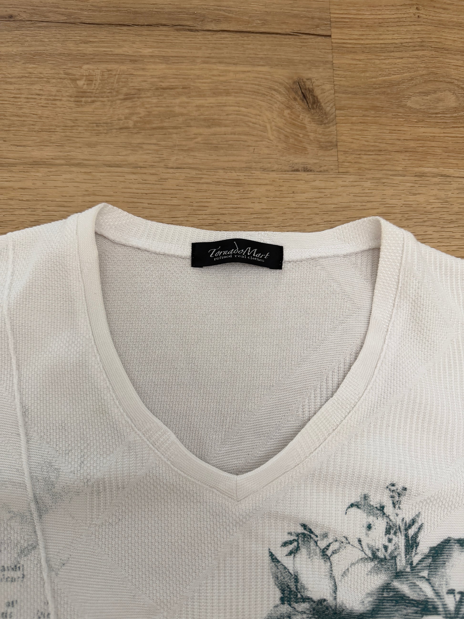 Tornado Mart Thermal Slashed Poem Shirt