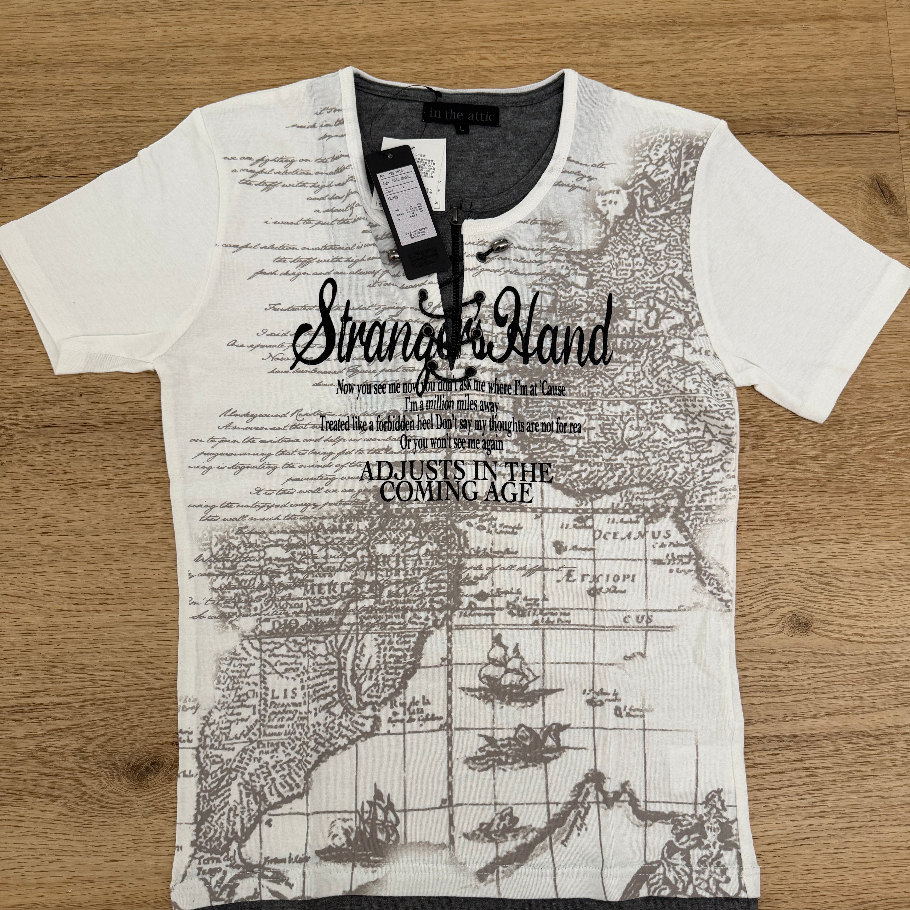 IN THE ATTIC LACED UP DOUBLE LAYERED POEM SHIRT