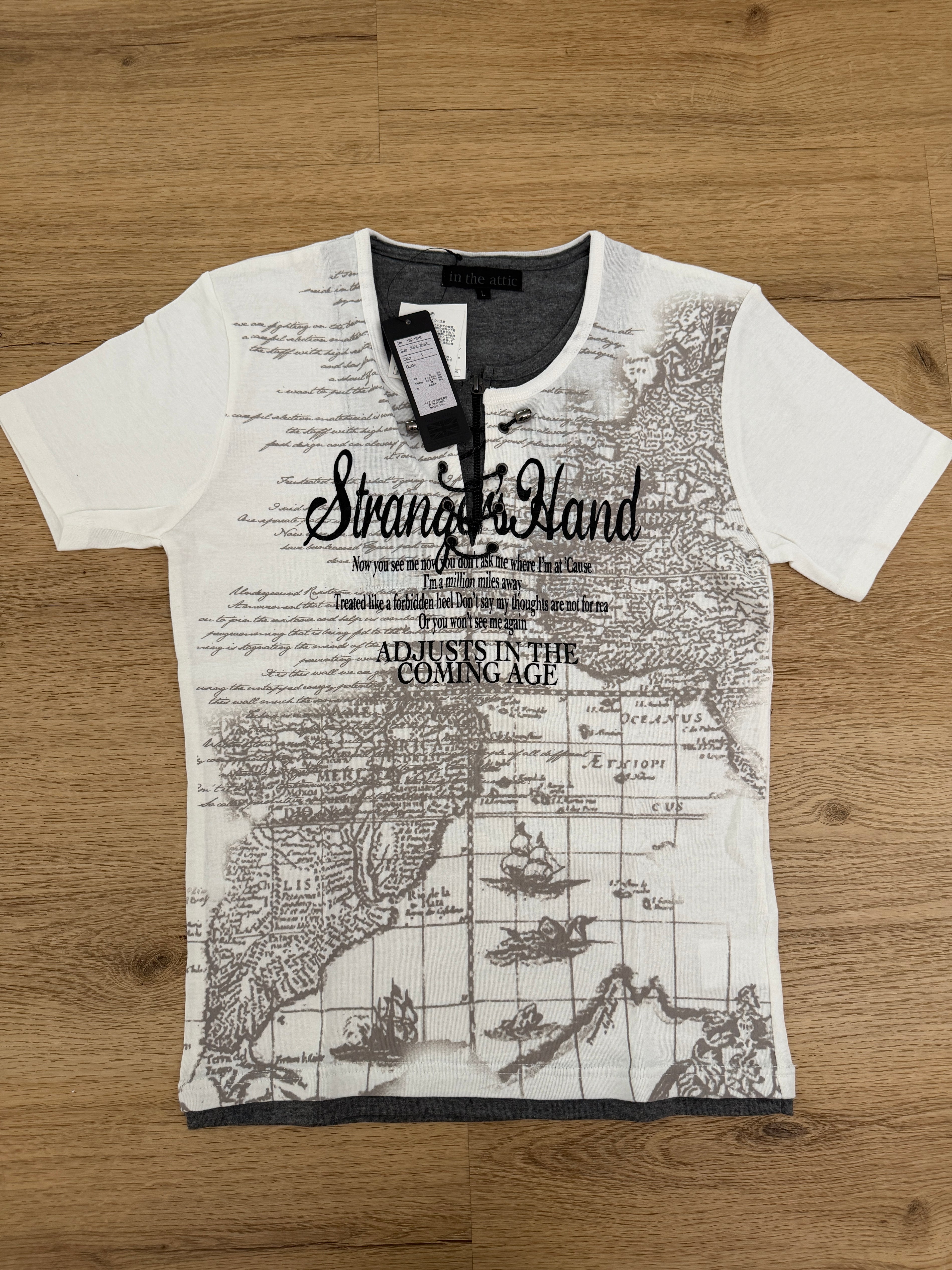 IN THE ATTIC LACED UP DOUBLE LAYERED POEM SHIRT