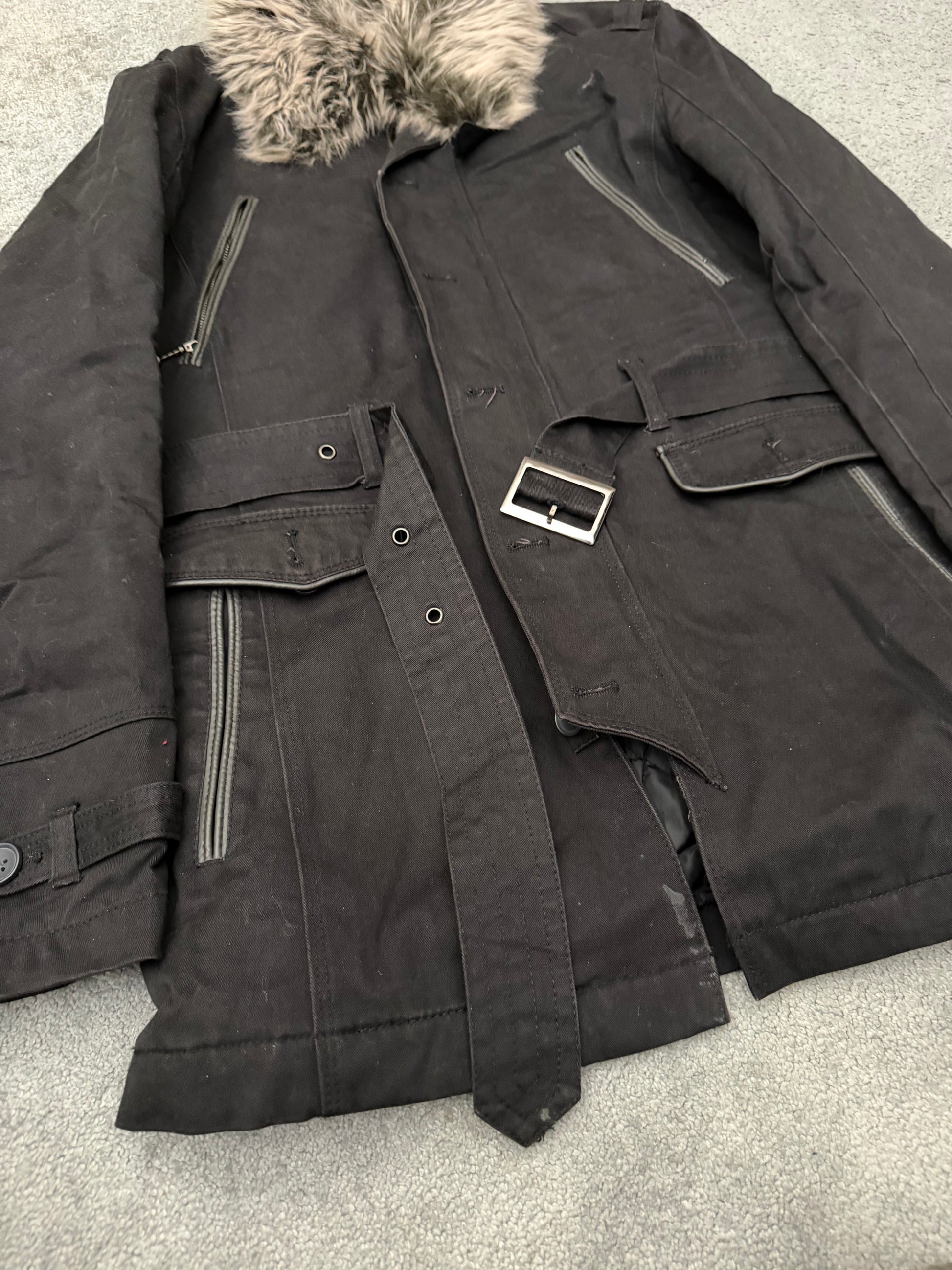 Nicole Club Belted Fur Jacket