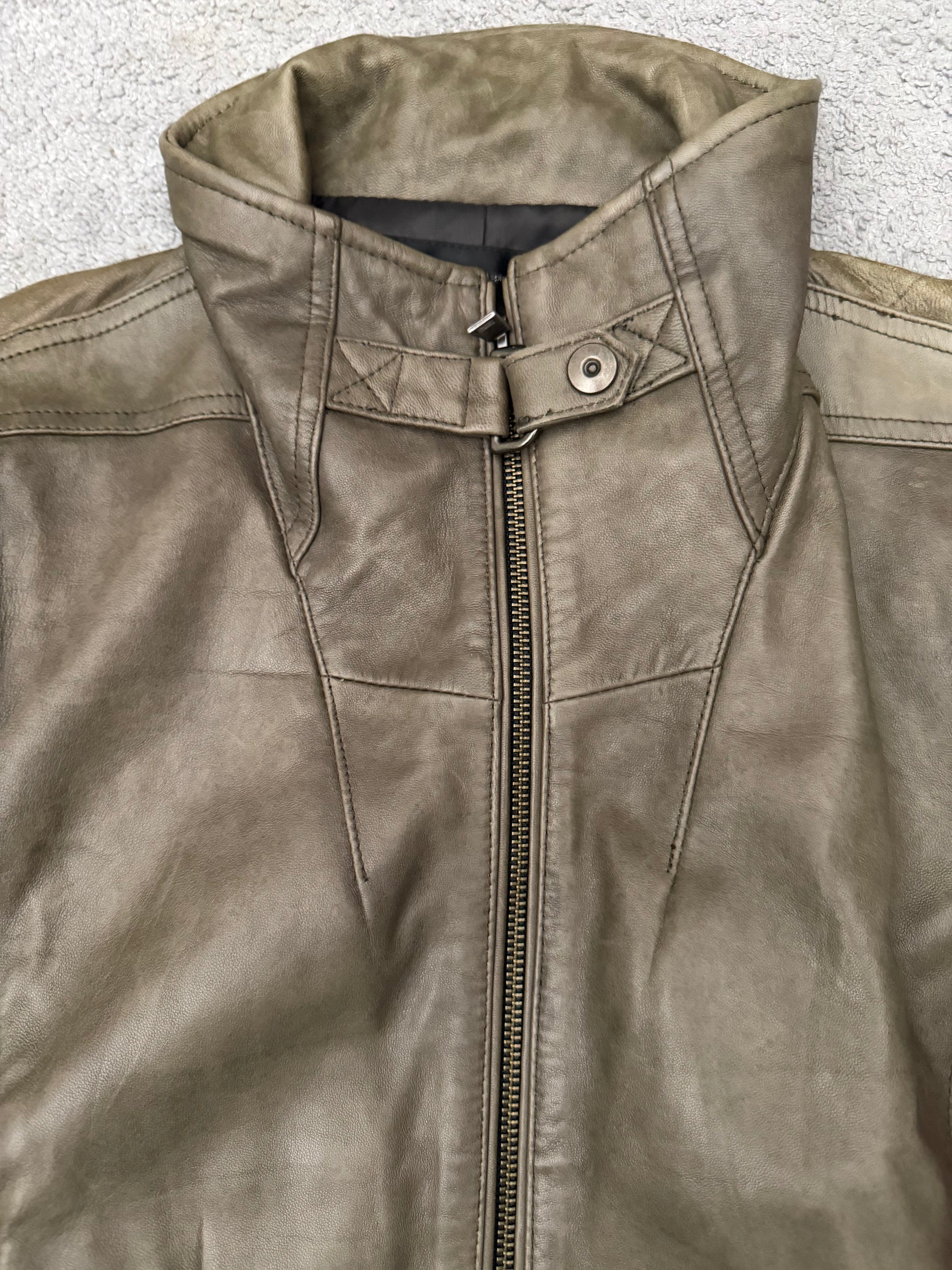 Schlussel Emerald Leather Rider Jacket