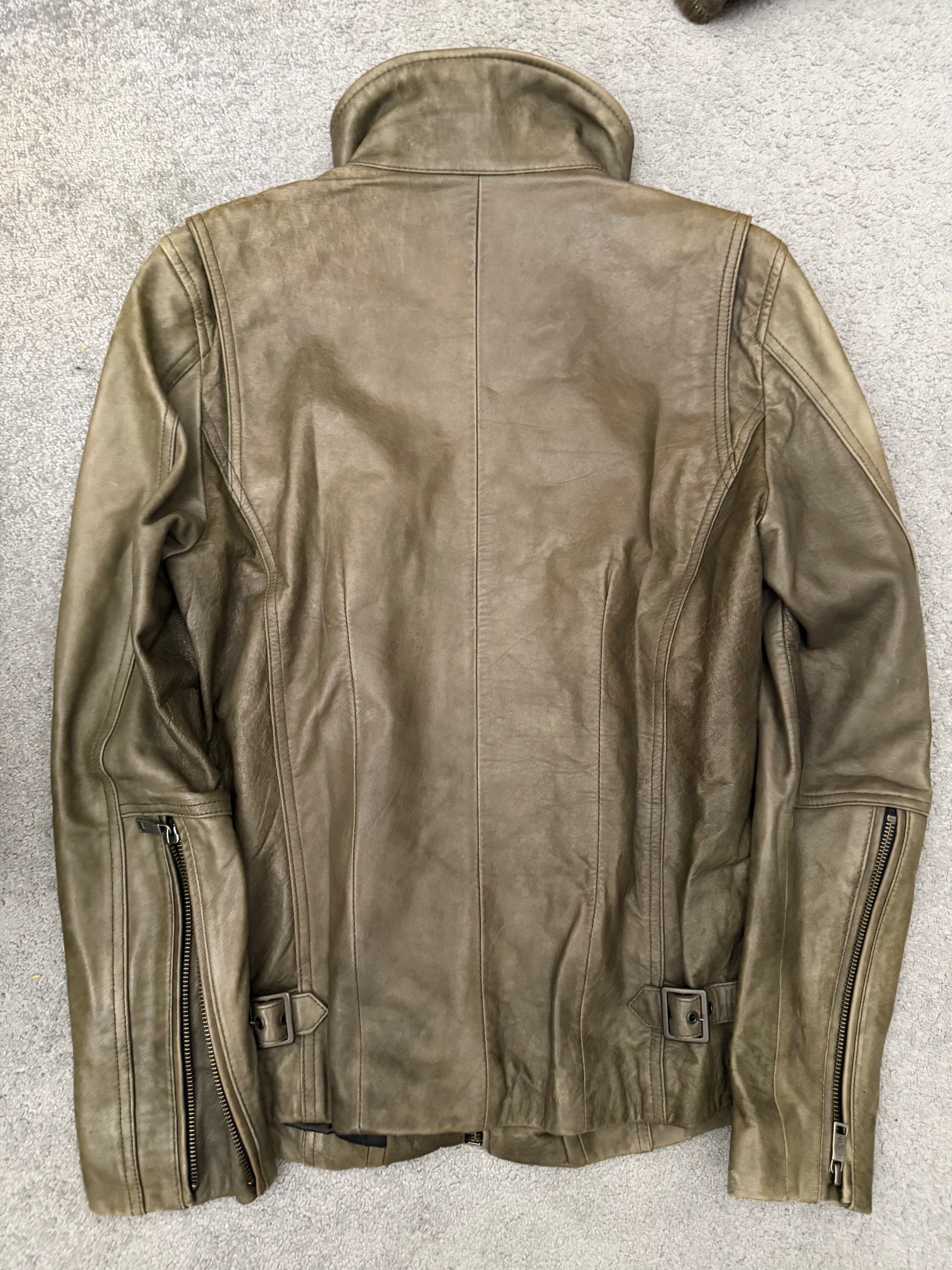 Schlussel Emerald Leather Rider Jacket