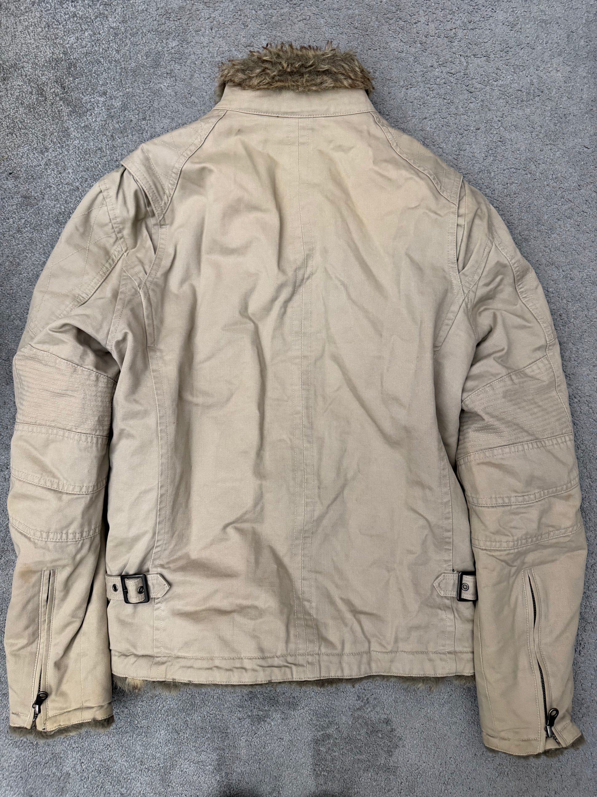 Schlussel Belted Fur Jacket