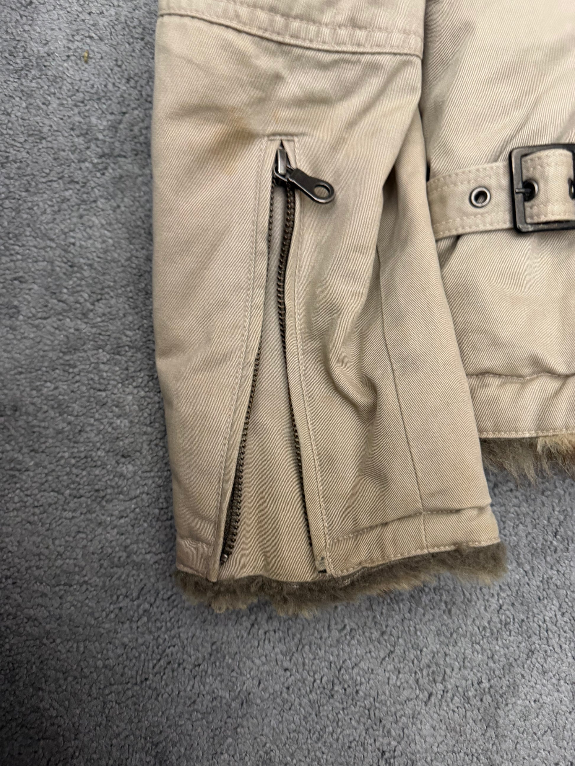 Schlussel Belted Fur Jacket