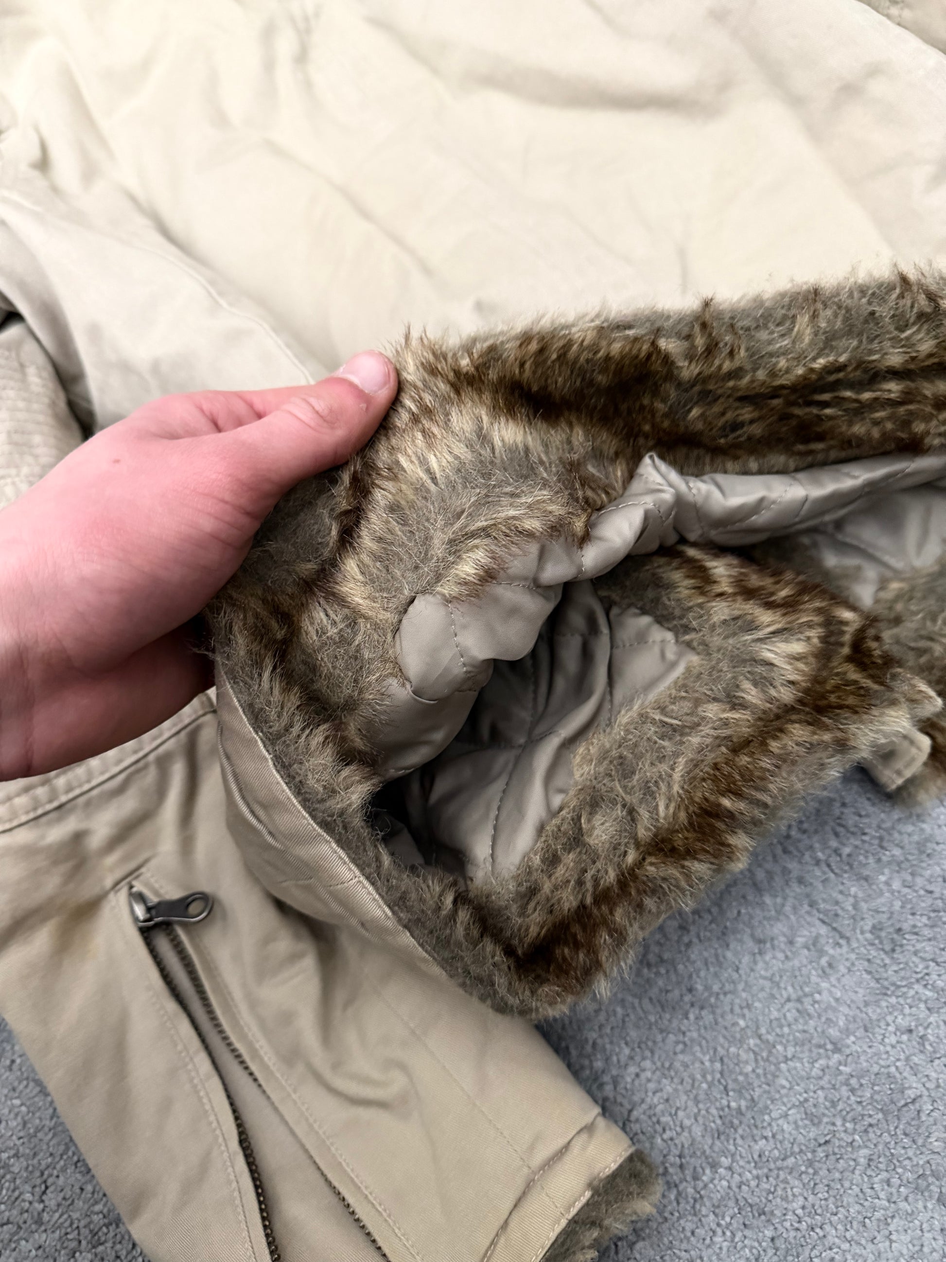 Schlussel Belted Fur Jacket
