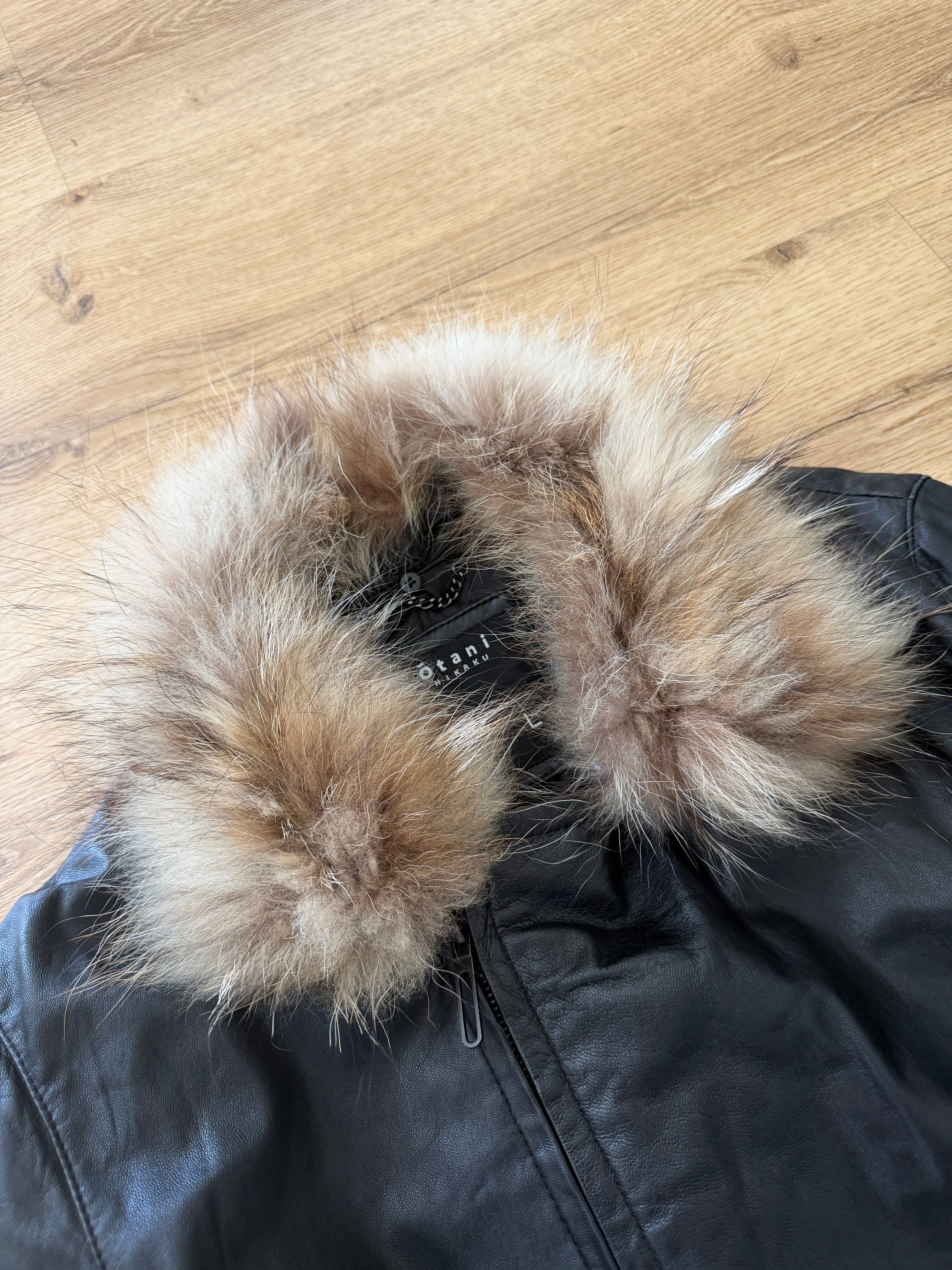 Otani Hikaku Removable Fur Leather Jacket