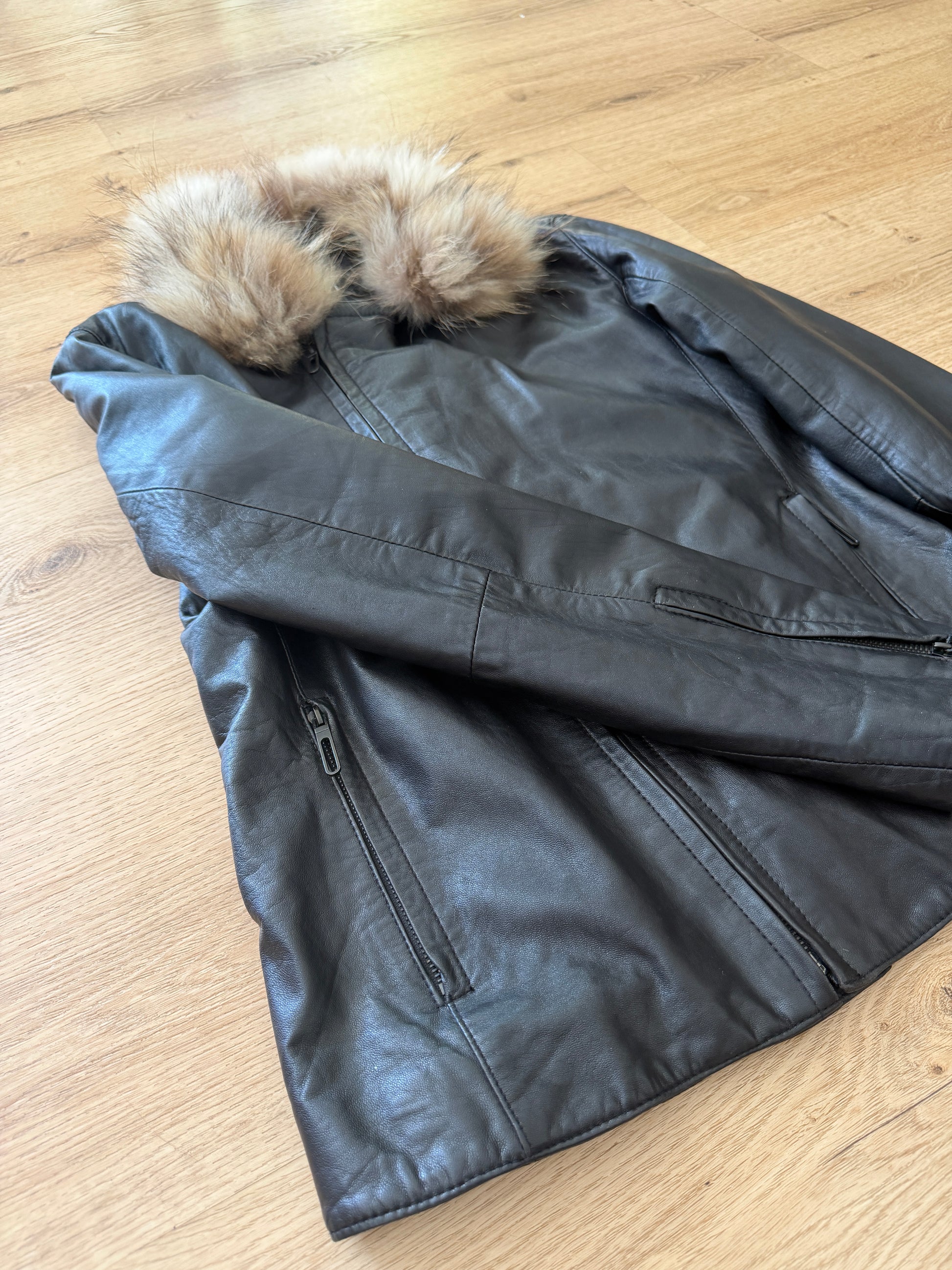 Otani Hikaku Removable Fur Leather Jacket