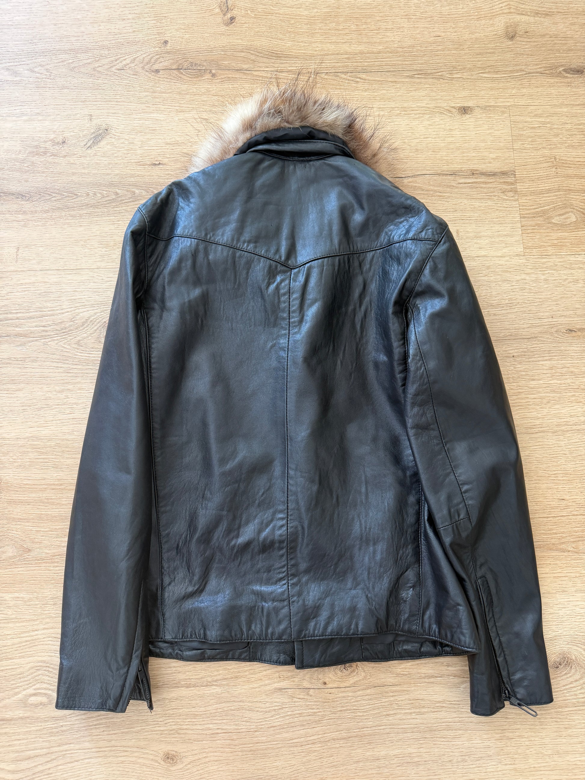 Otani Hikaku Removable Fur Leather Jacket