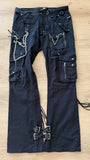 Midas 00‘s „4 x Laces“ Chained Flared Pants