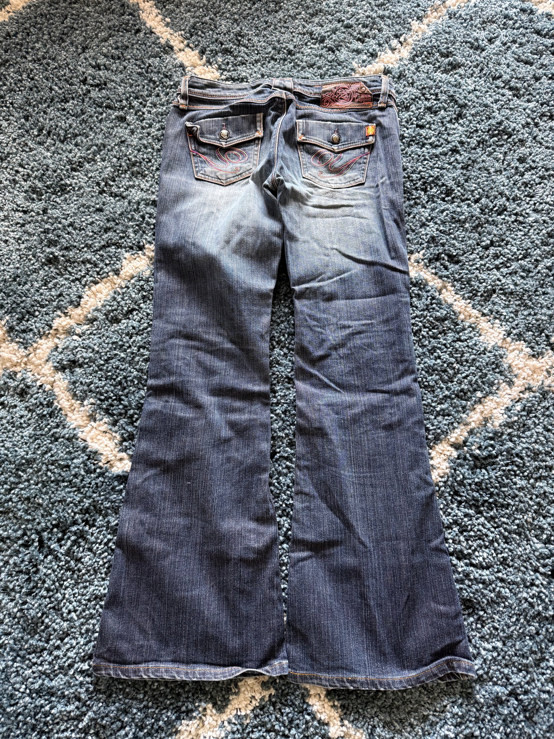 Brappers Accented flared denim