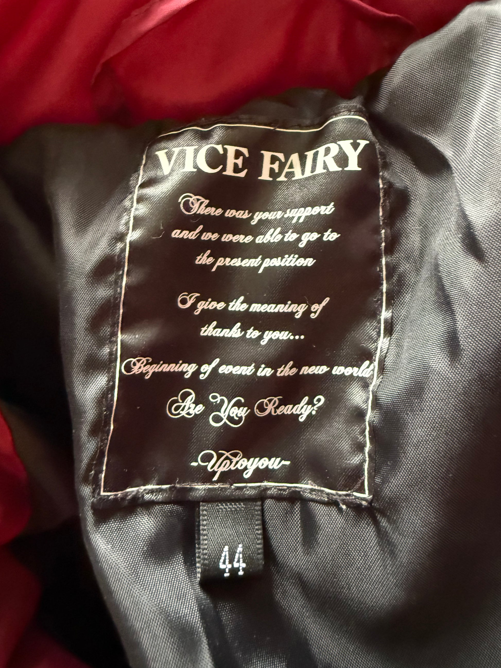 Vice Fairy Bloodmoon Puffer Jacket