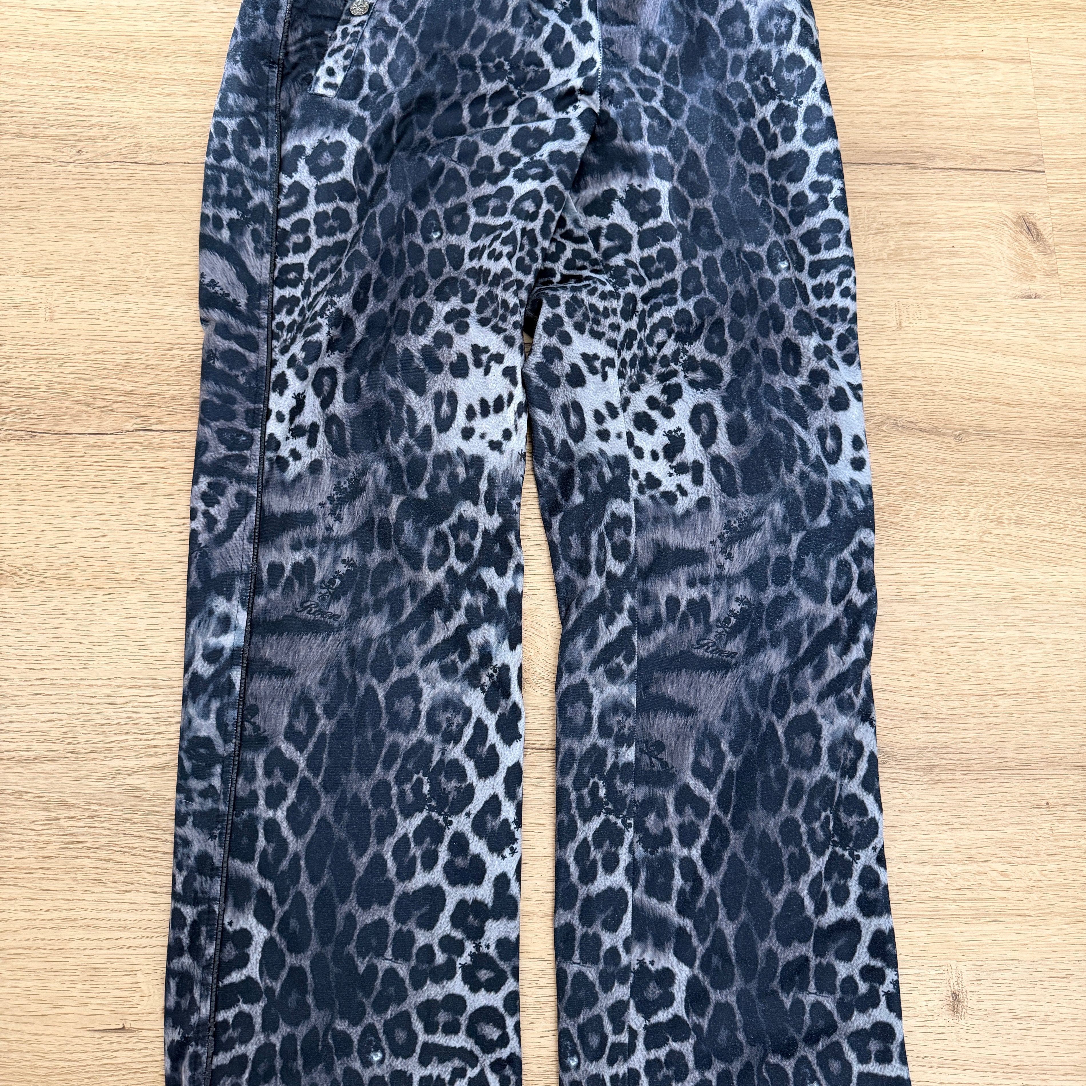 Roen Leopard Skull Sweatpants