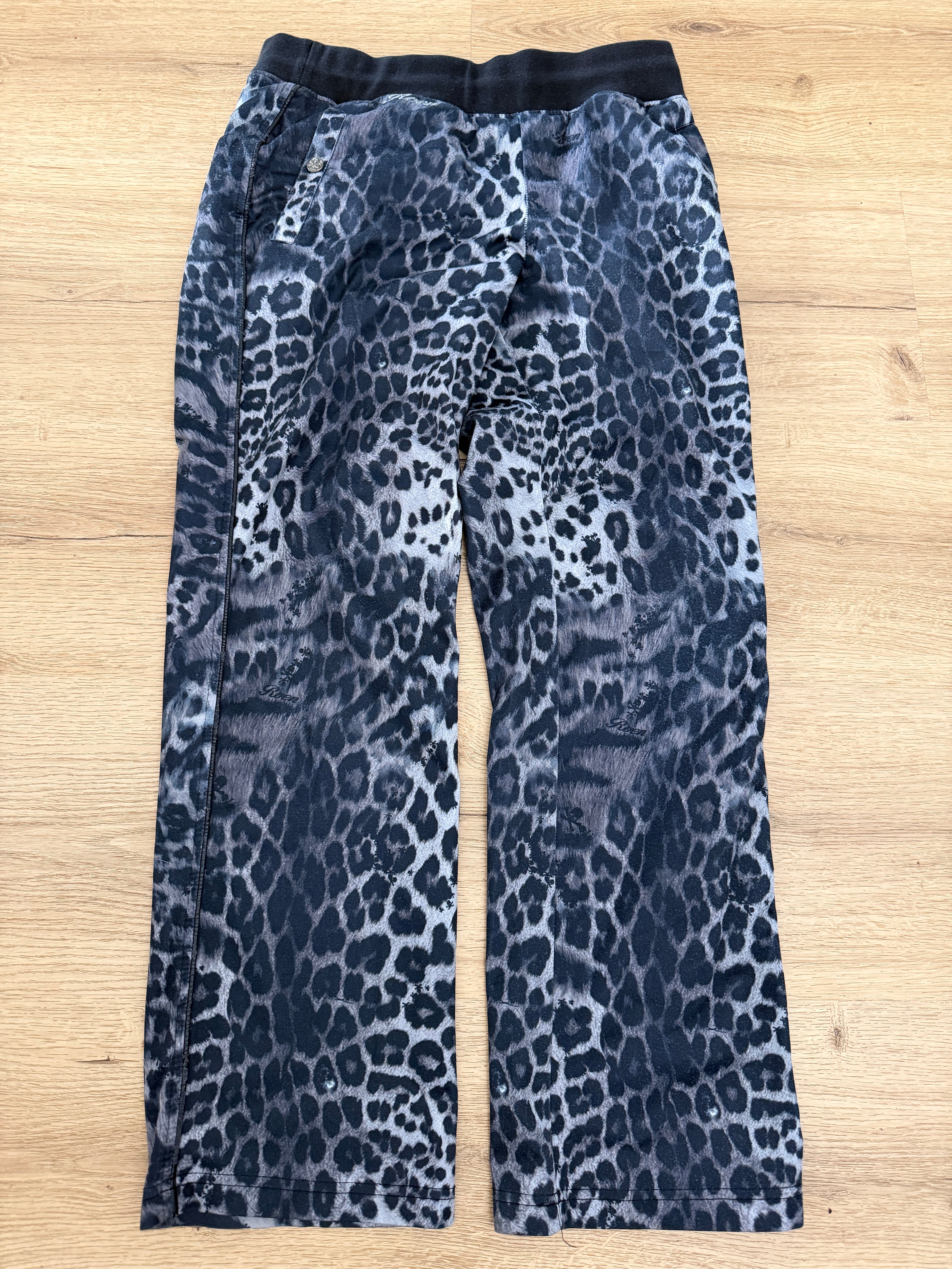 Roen Leopard Skull Sweatpants