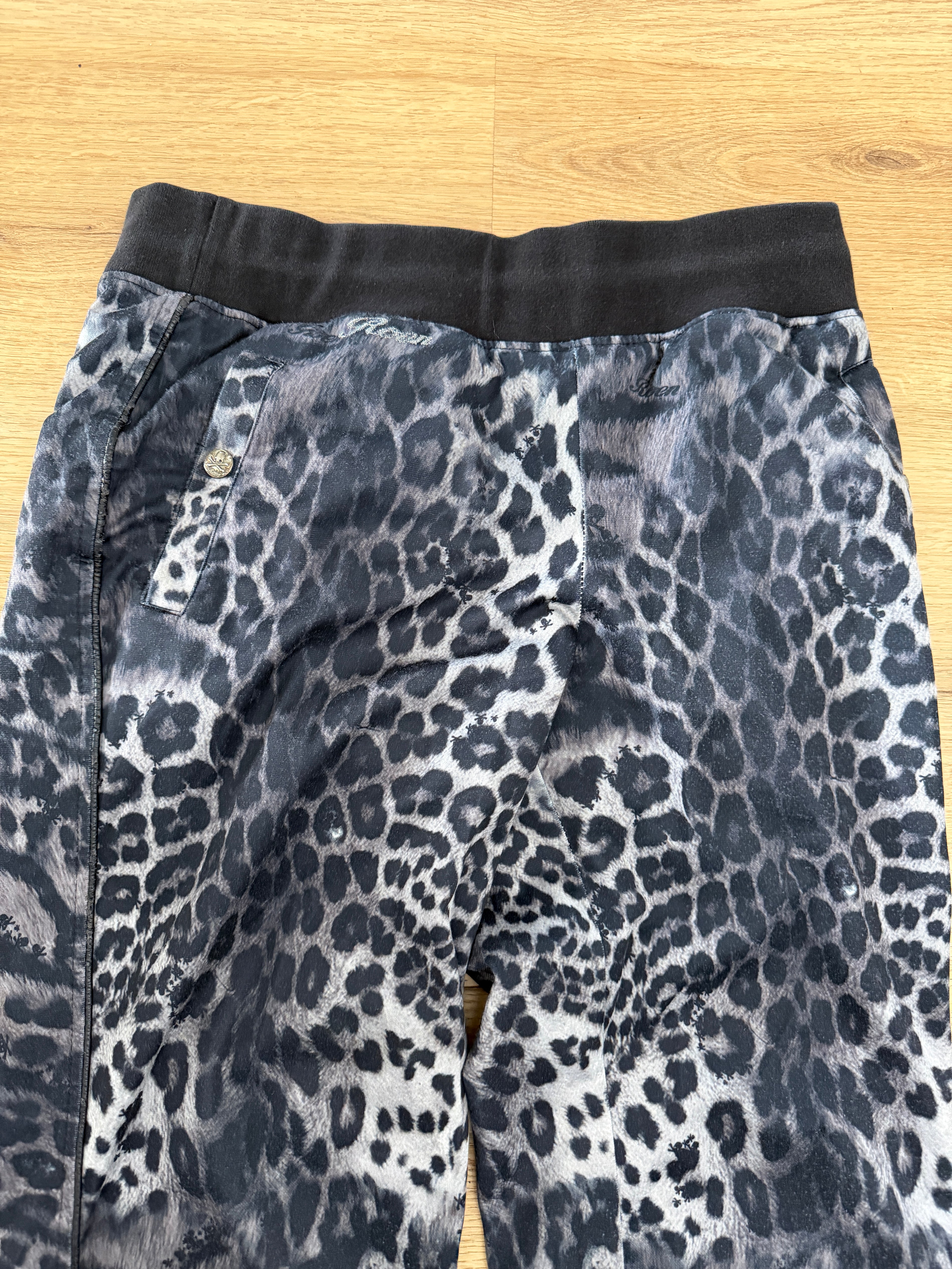 Roen Leopard Skull Sweatpants