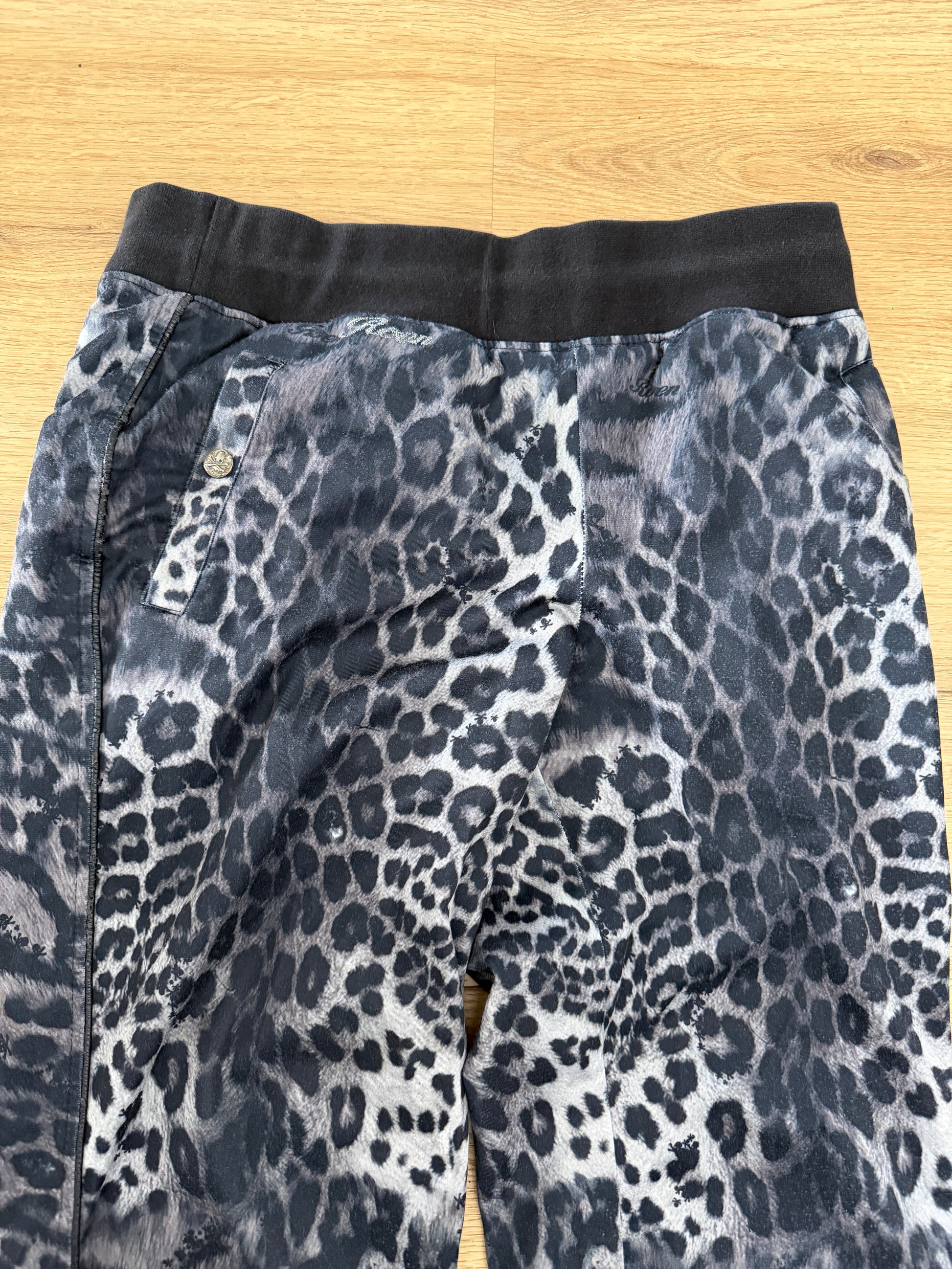 Roen Leopard Skull Sweatpants