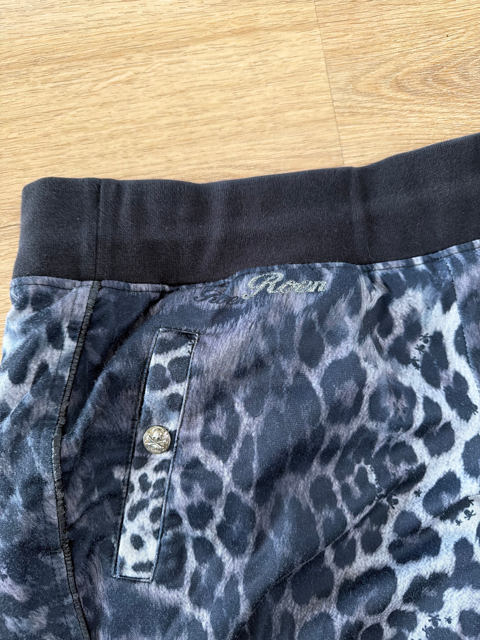 Roen Leopard Skull Sweatpants