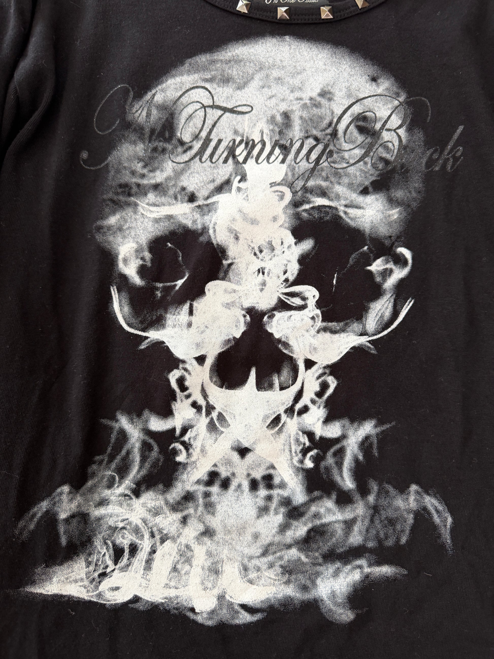 In The Attic Studded Poem Skull Longsleeve