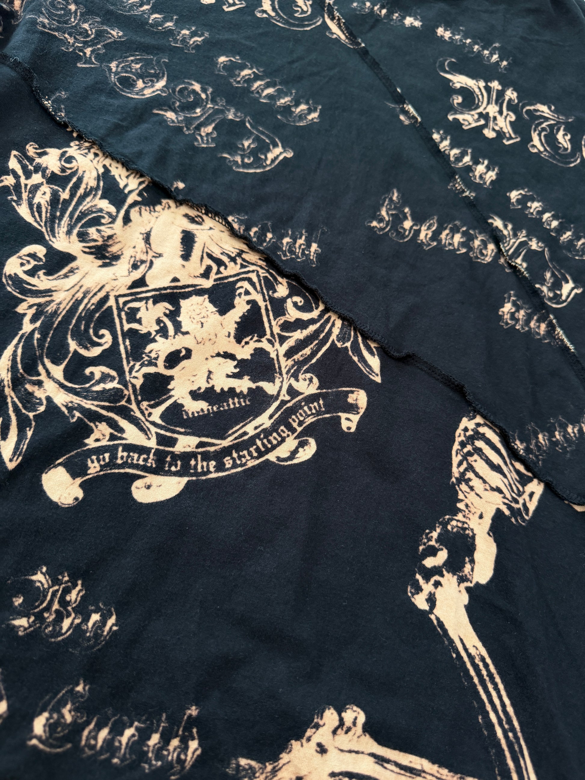 In The Attic Royal Skull Slashed Shirt