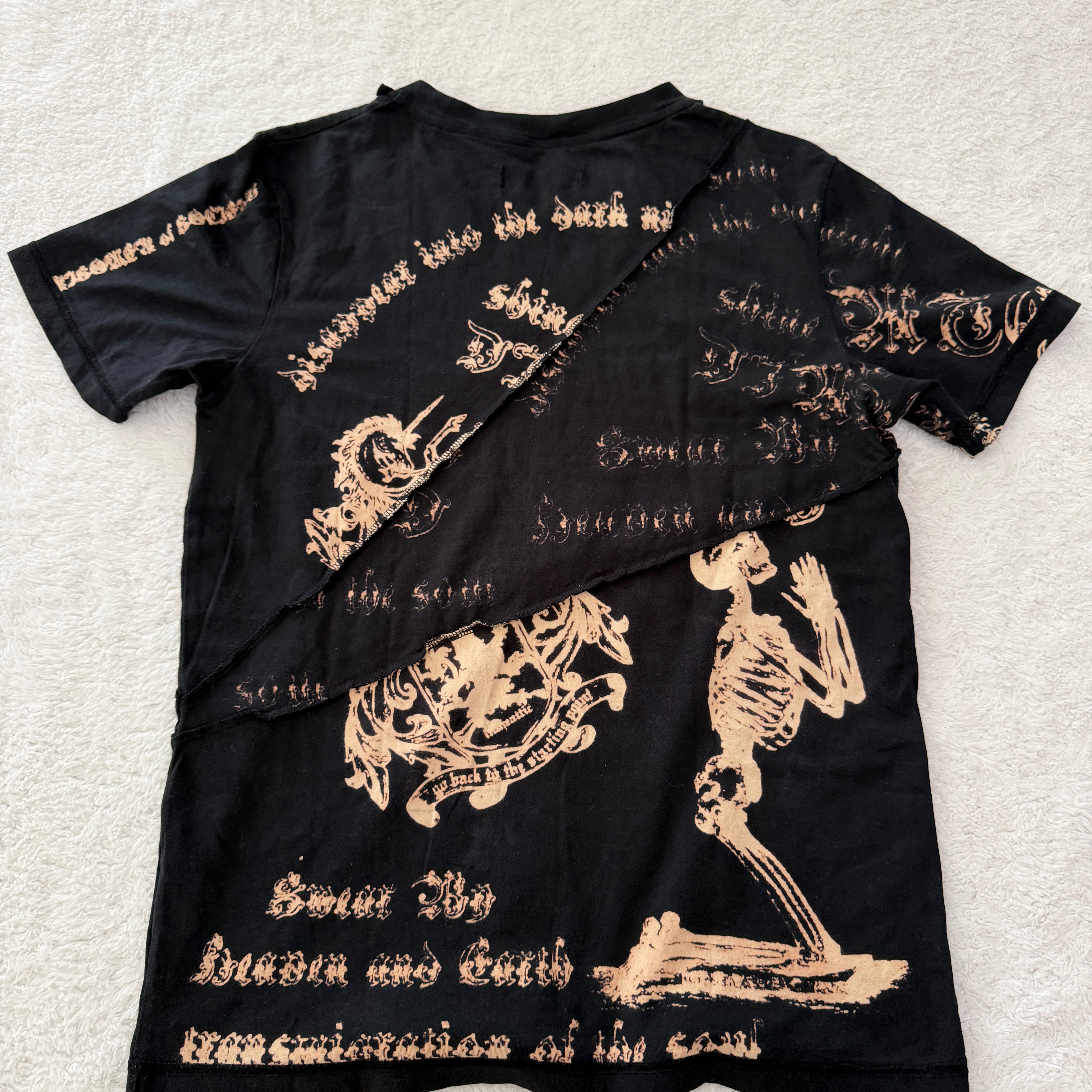 In The Attic Royal Skull Slashed Shirt