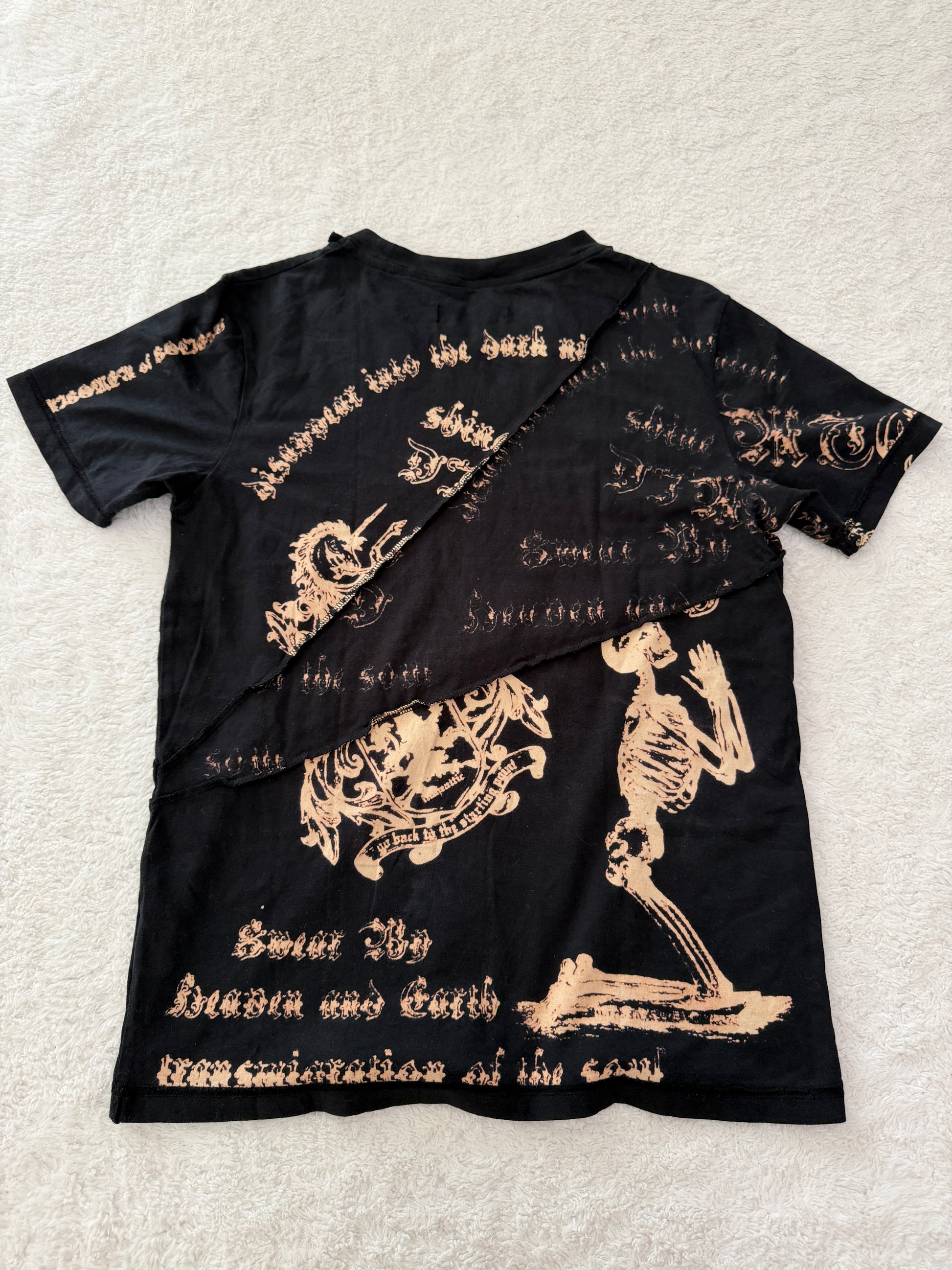 In The Attic Royal Skull Slashed Shirt