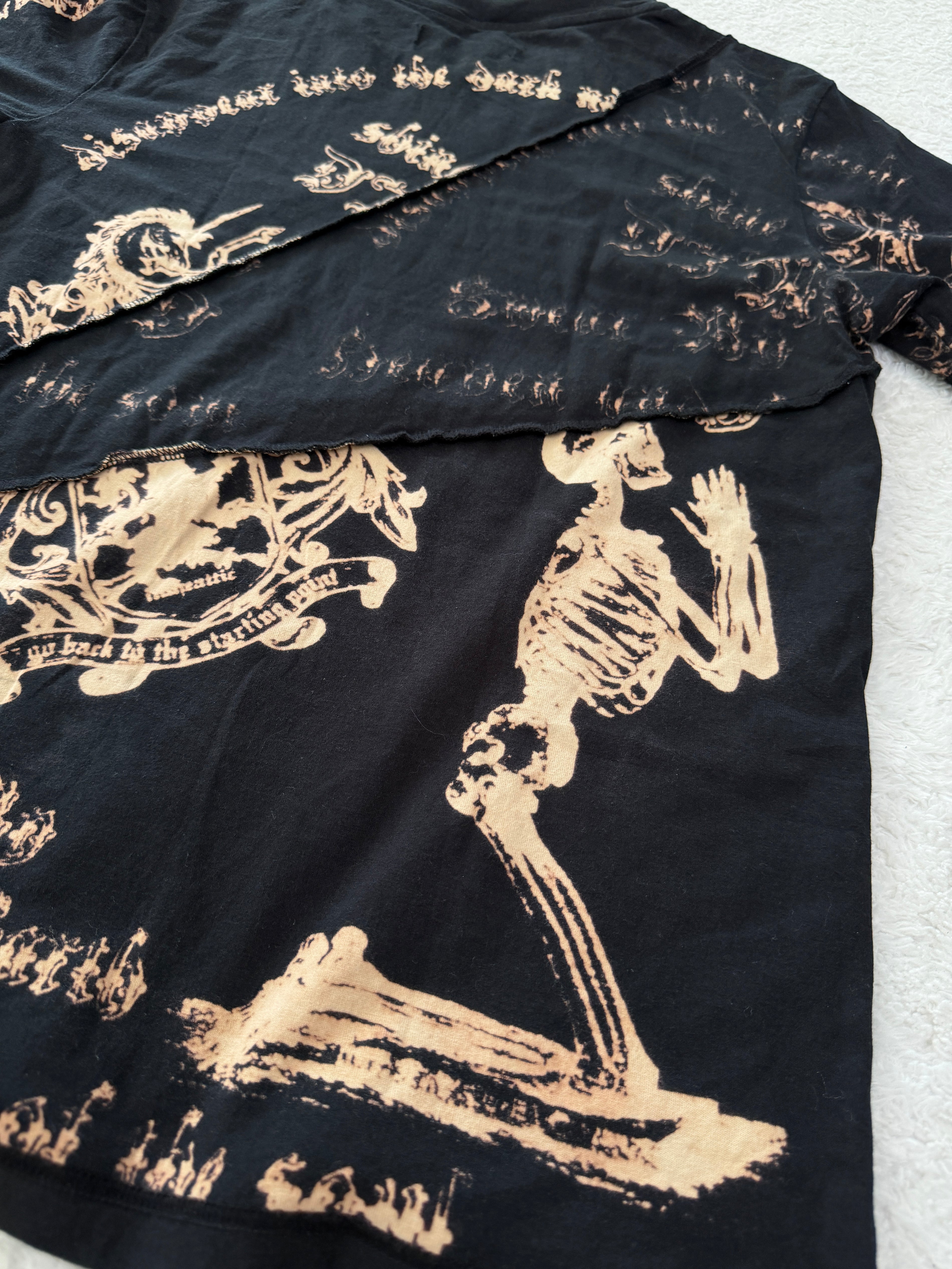 In The Attic Royal Skull Slashed Shirt