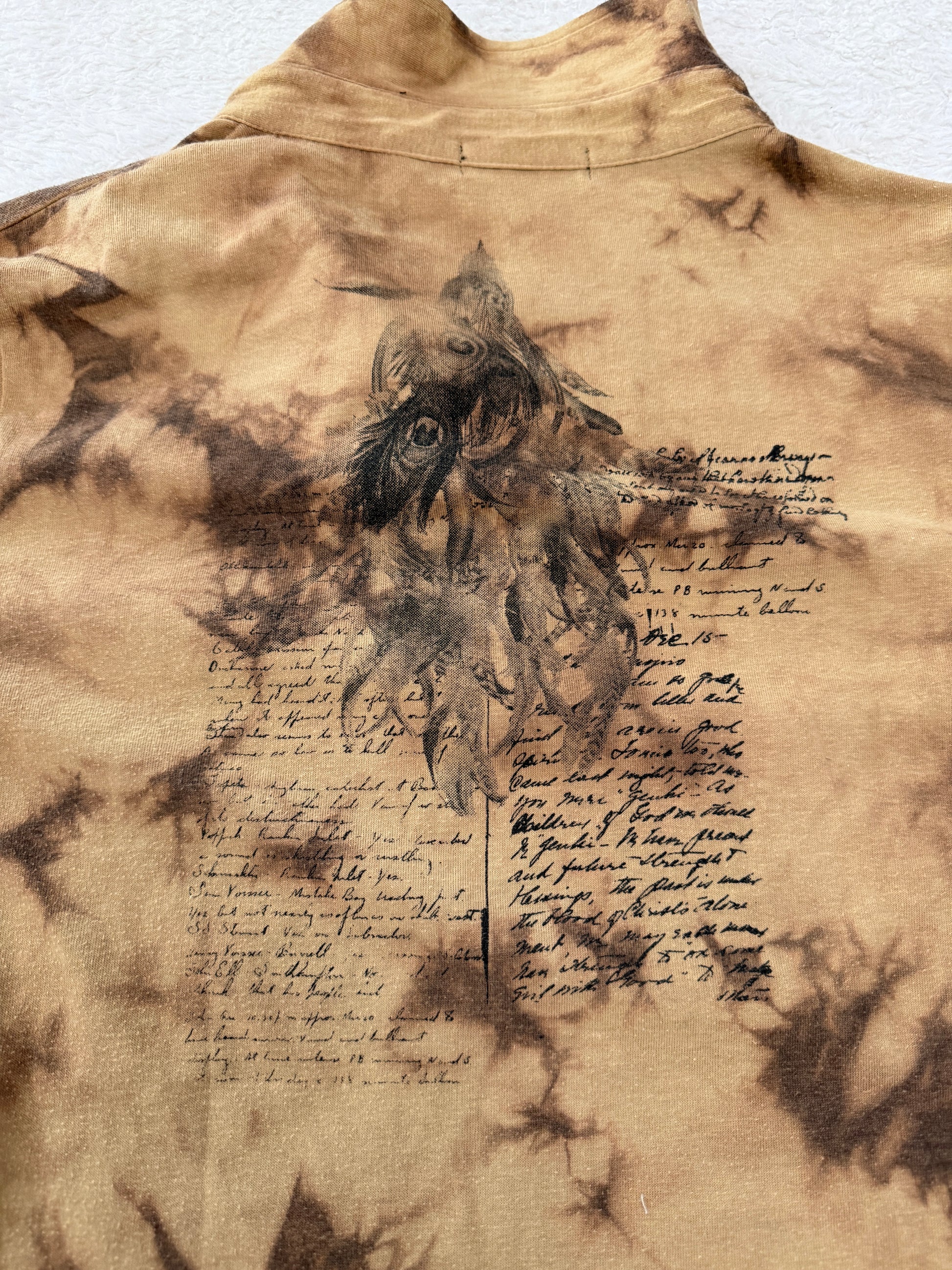 In The Attic Tribal Peacock Poem Polo Shirt