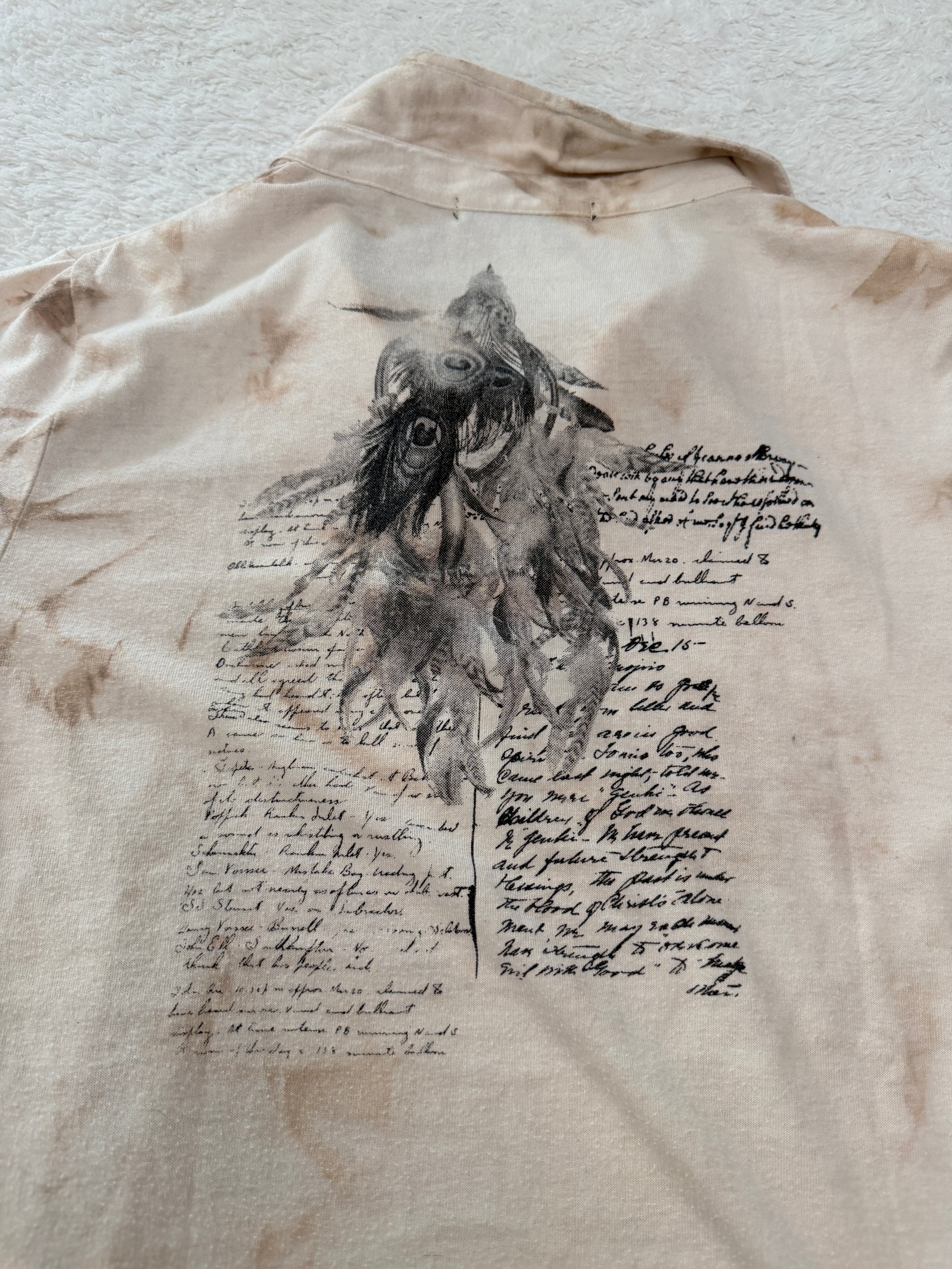 In The Attic Tribal Peacock Poem Polo Shirt