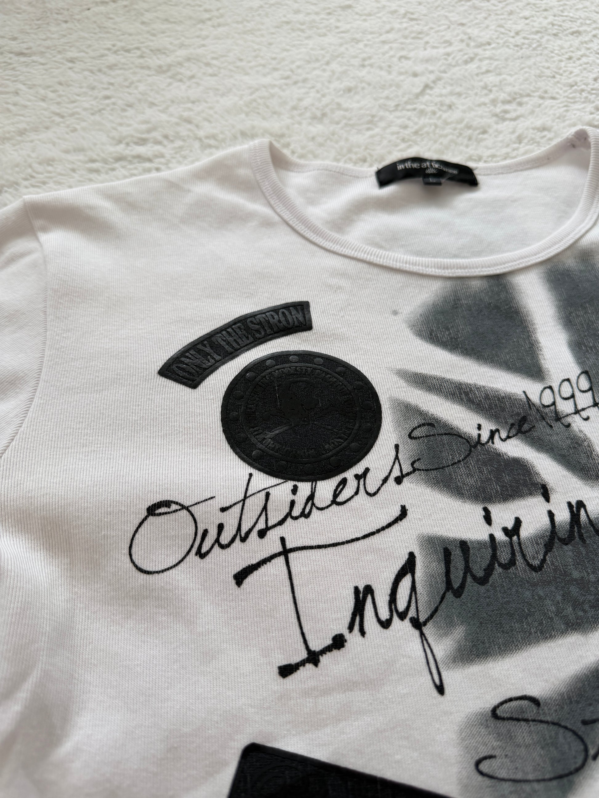 In The Attic Patched Poem Shirt