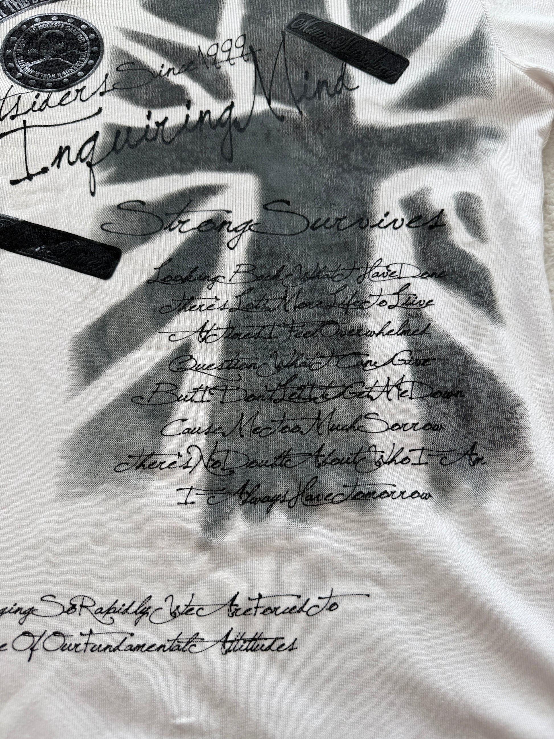 In The Attic Patched Poem Shirt