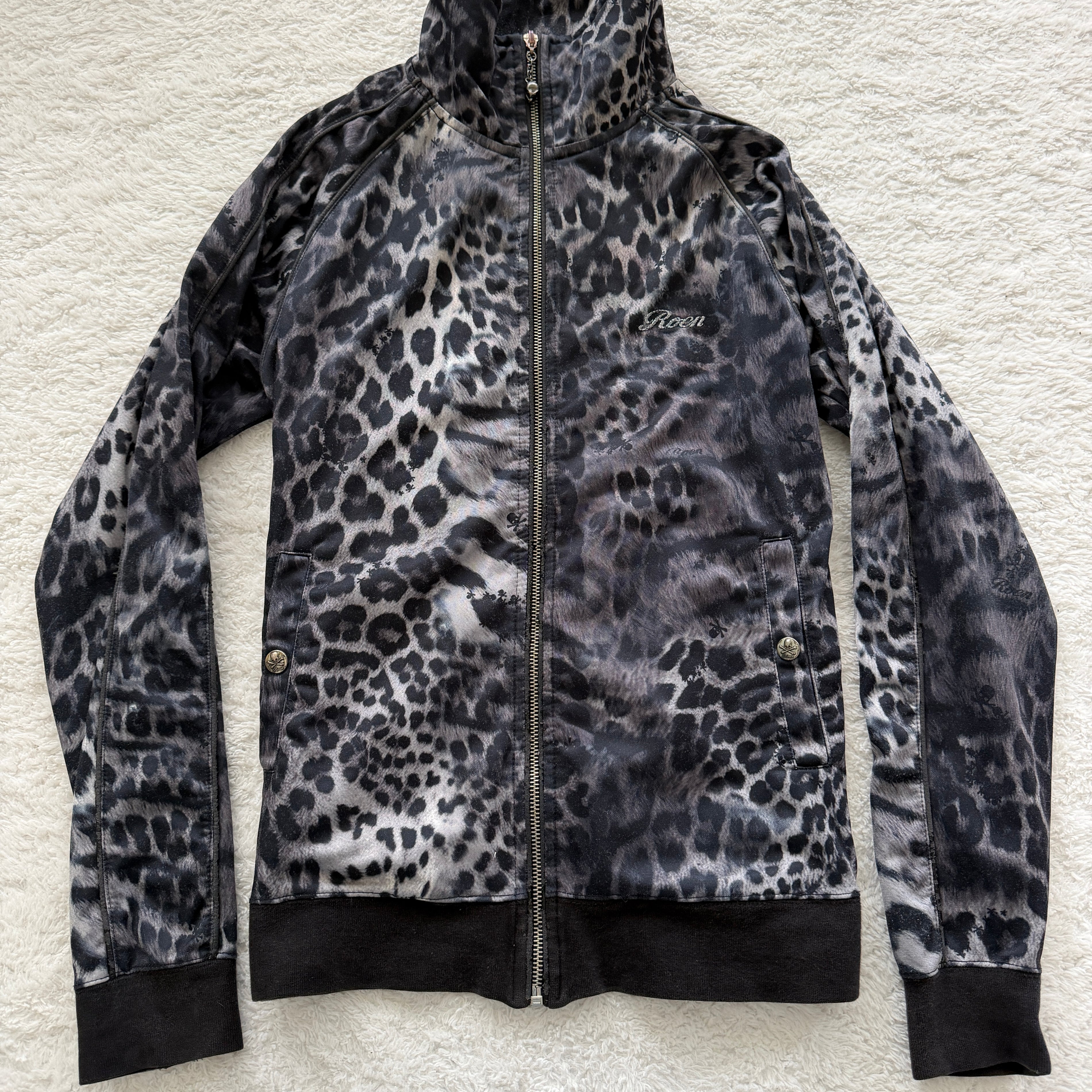 Roen Leopard Skull Track Jacket