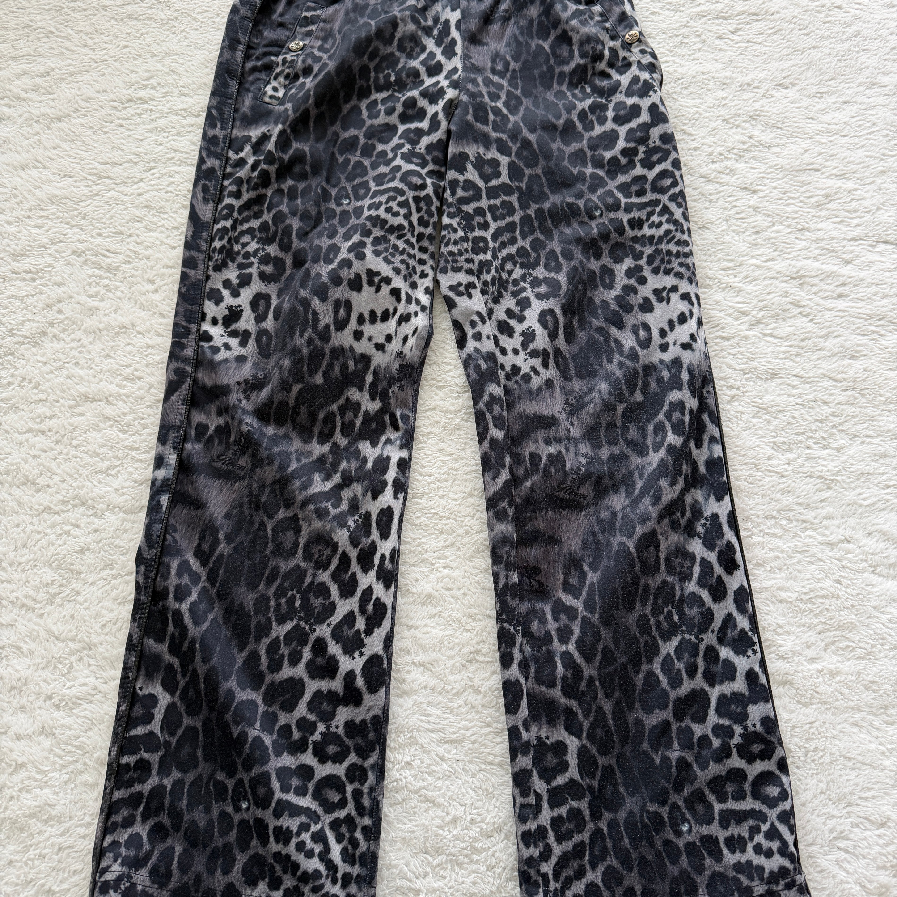 Roen Leopard Skull Track Pants