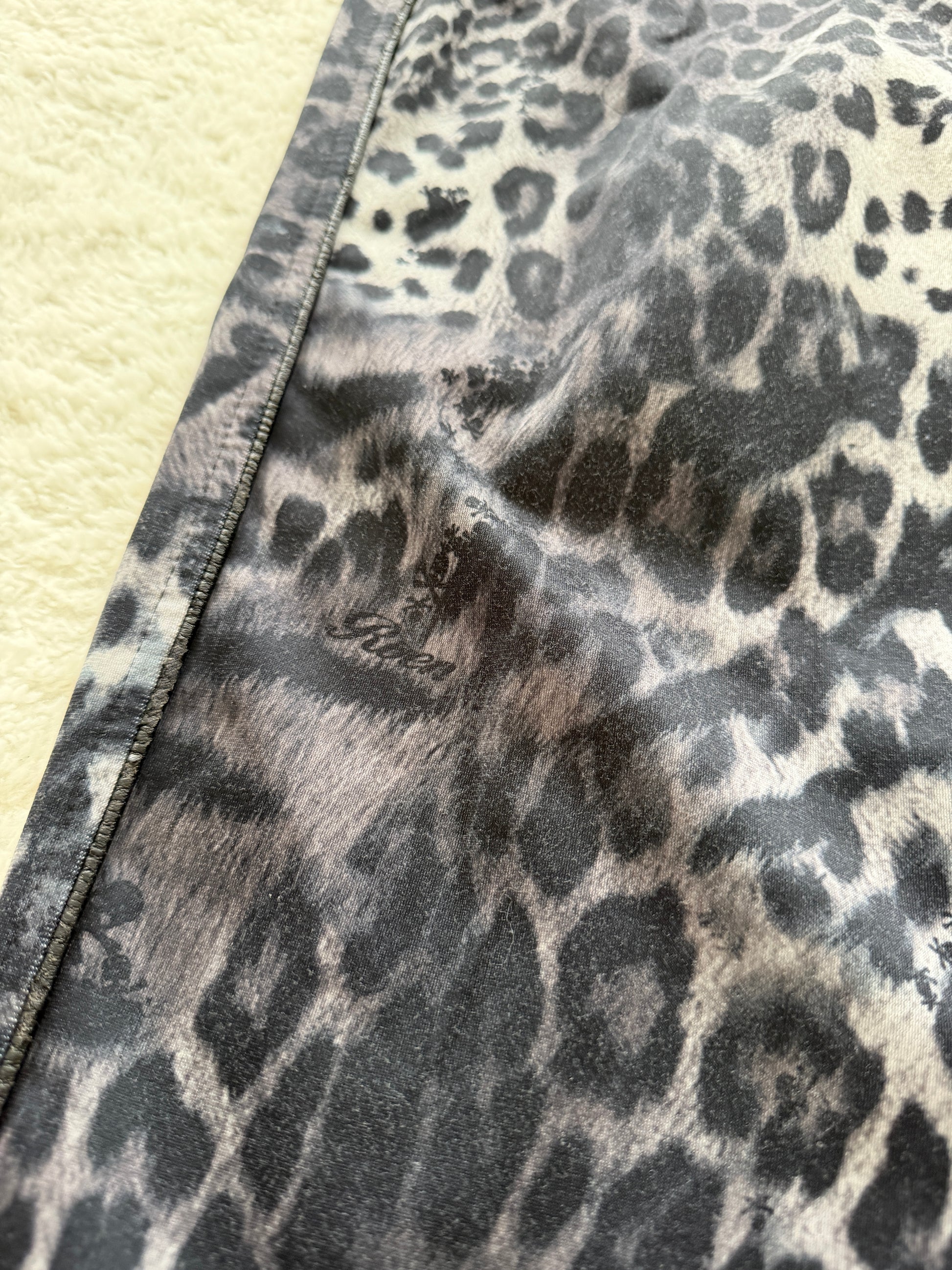 Roen Leopard Skull Track Pants