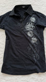 Tornado Mart Rhinestone Rose Tribal Shirt