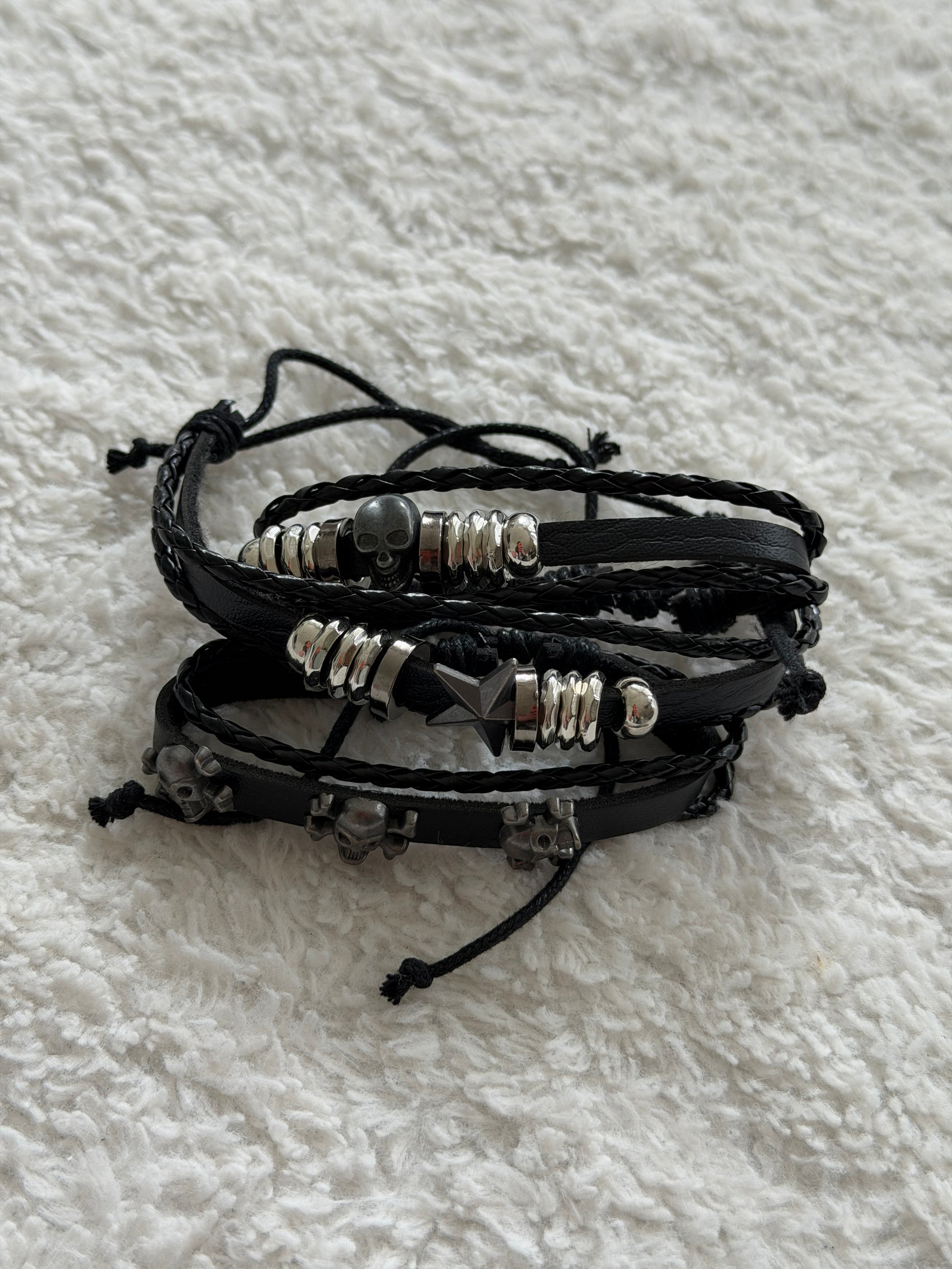 Bracelet Skull & Star Set