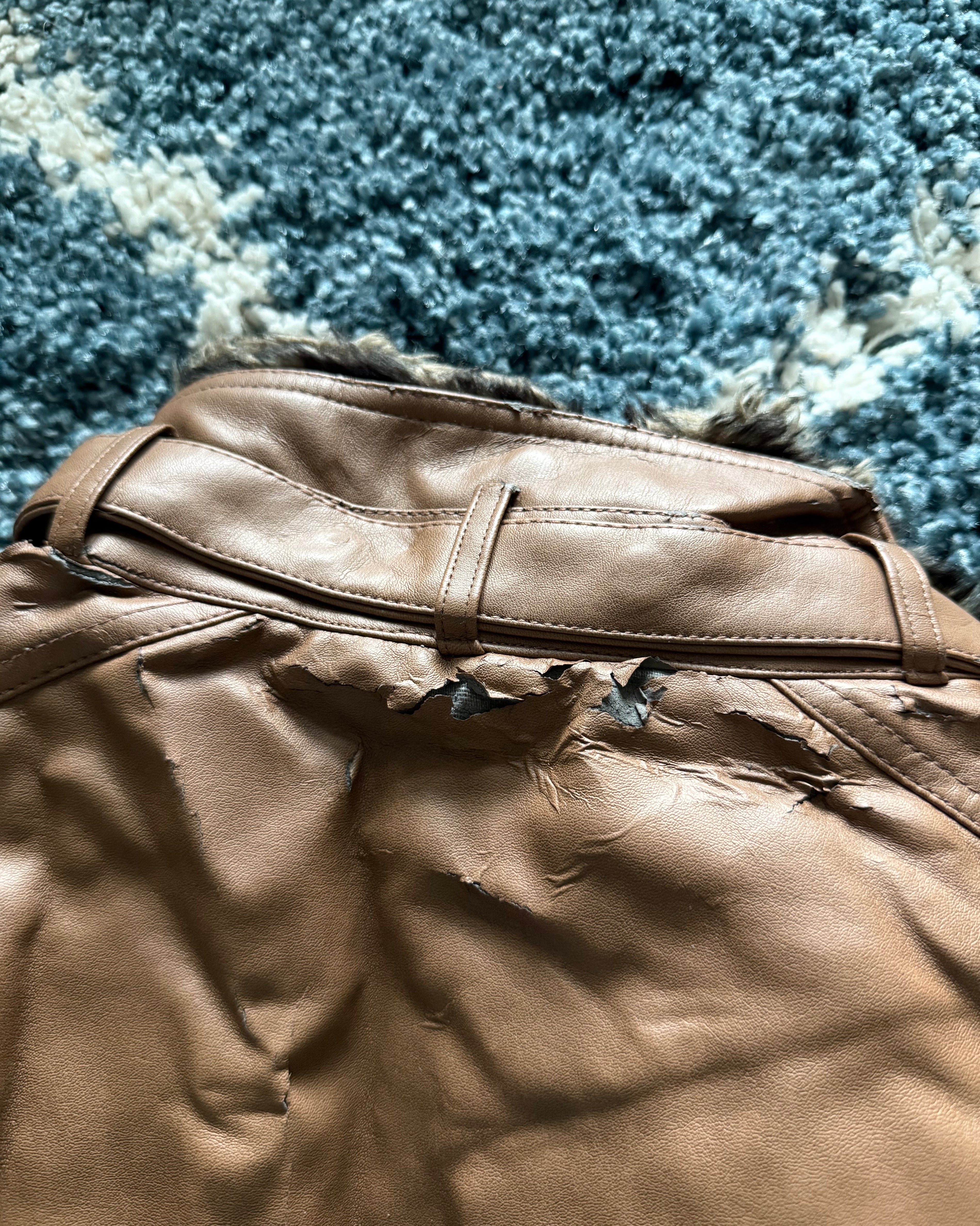 Splendid Faux Leather Fur Jacket