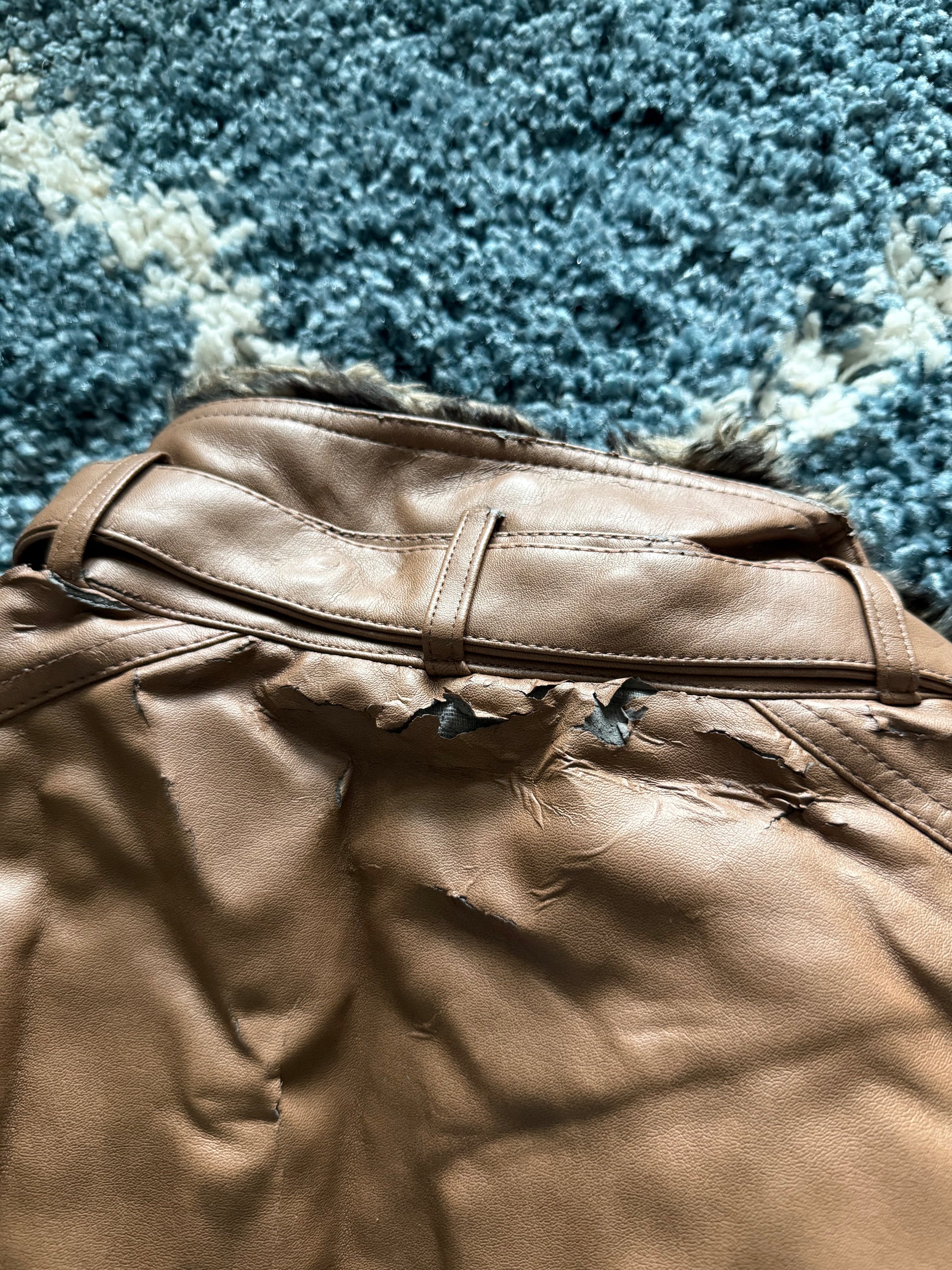 Splendid Faux Leather Fur Jacket