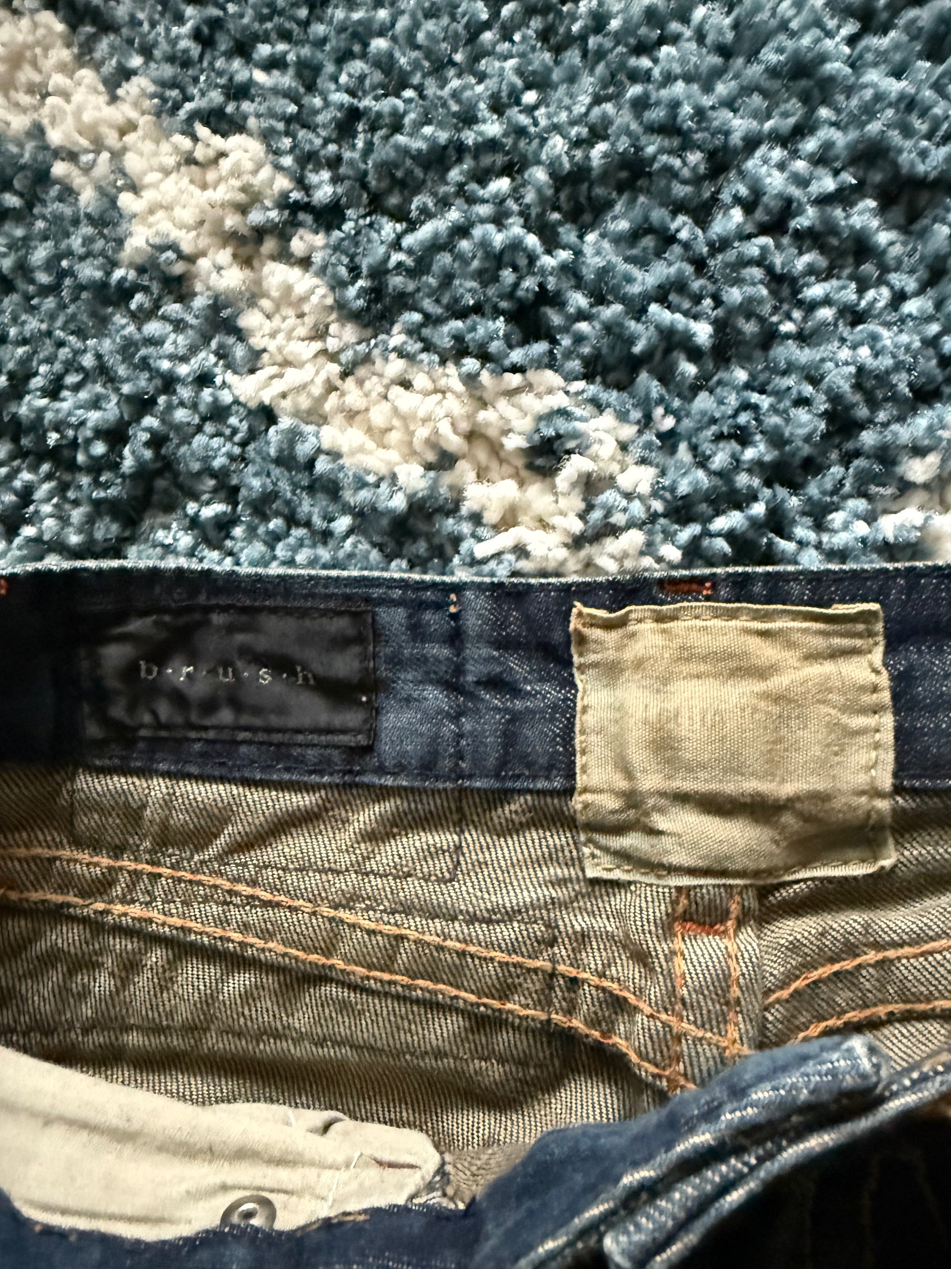 Brush x Lolita fringed pocket flared jeans