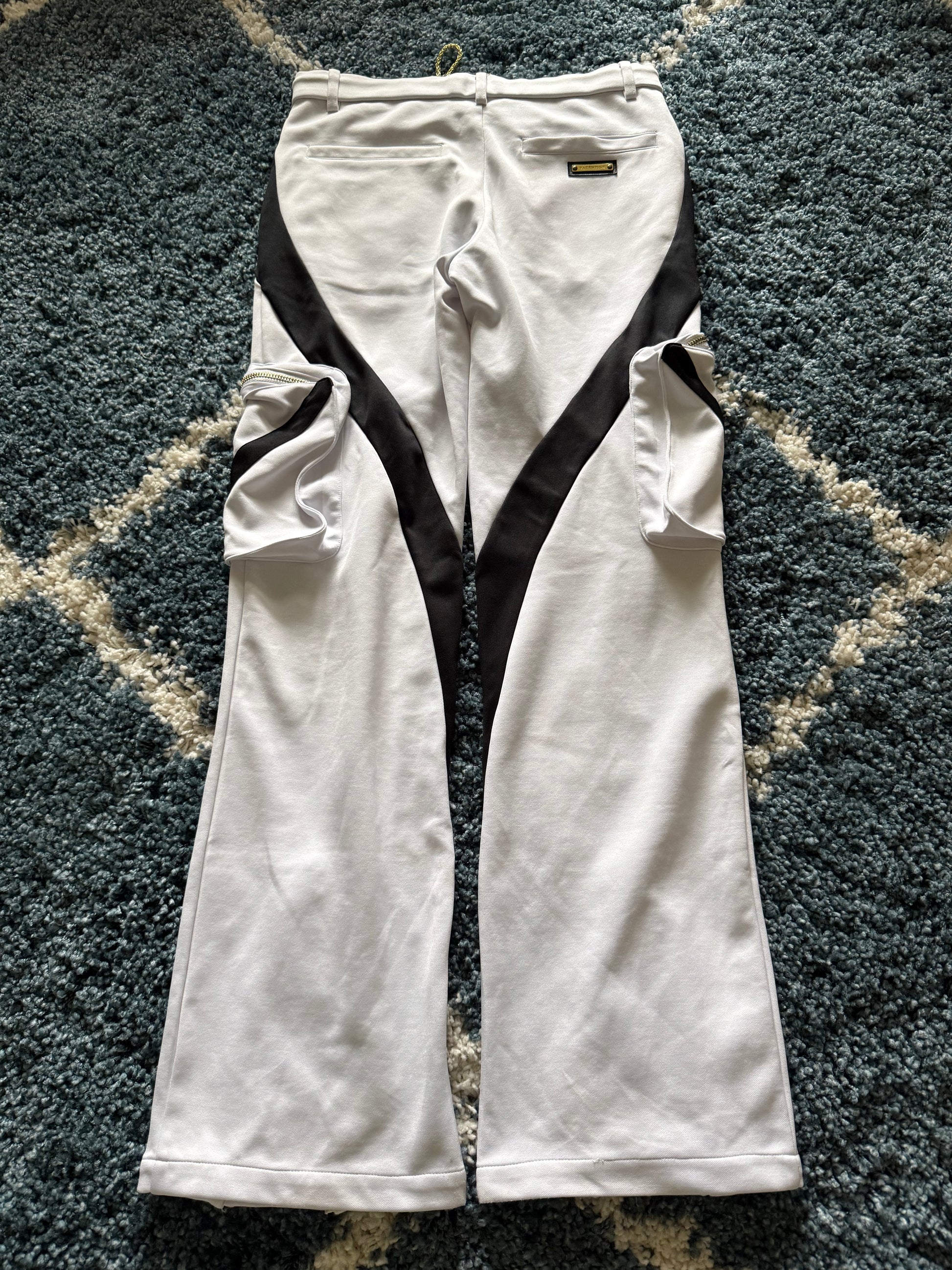 Valentine golden laced up cargo sweatpants
