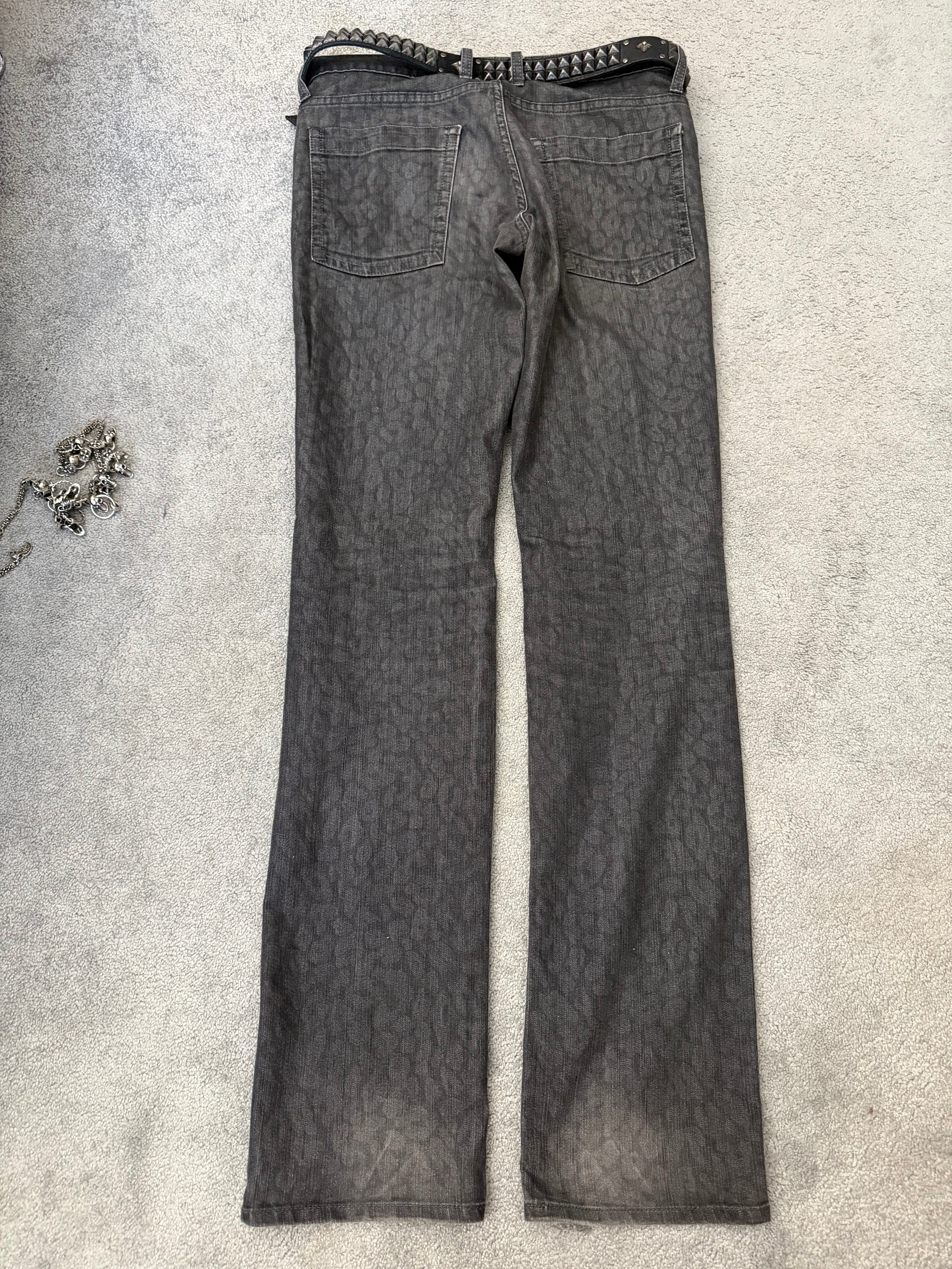 NIP Leopard Waxed Bootcut Pants