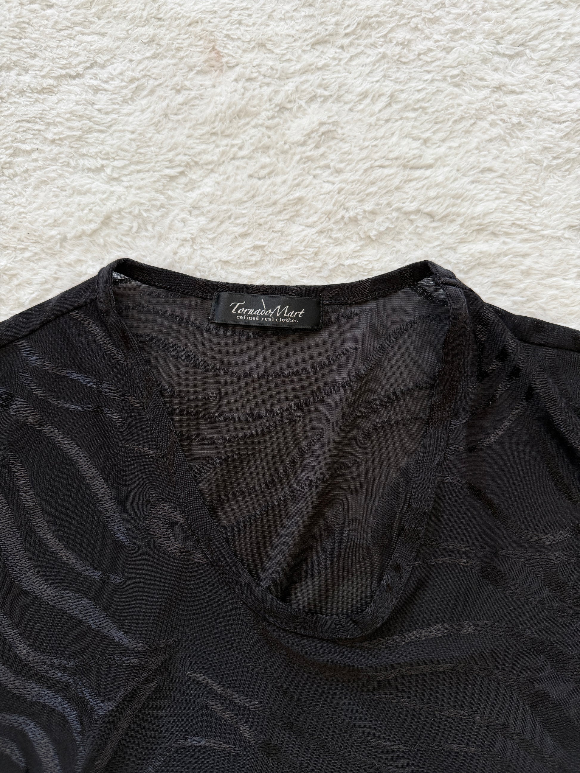Tornado Mart Waxed Woven Zebra Shirt