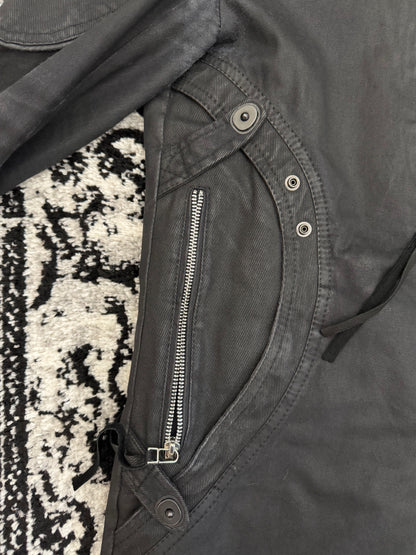 14th Addiction Fox Fur Waxed Gas Mask Parka Jacket