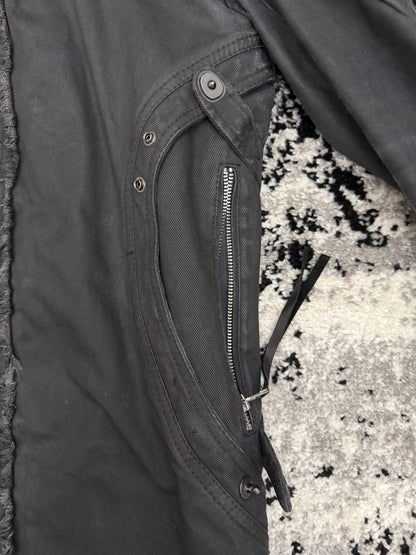 14th Addiction Fox Fur Waxed Gas Mask Parka Jacket
