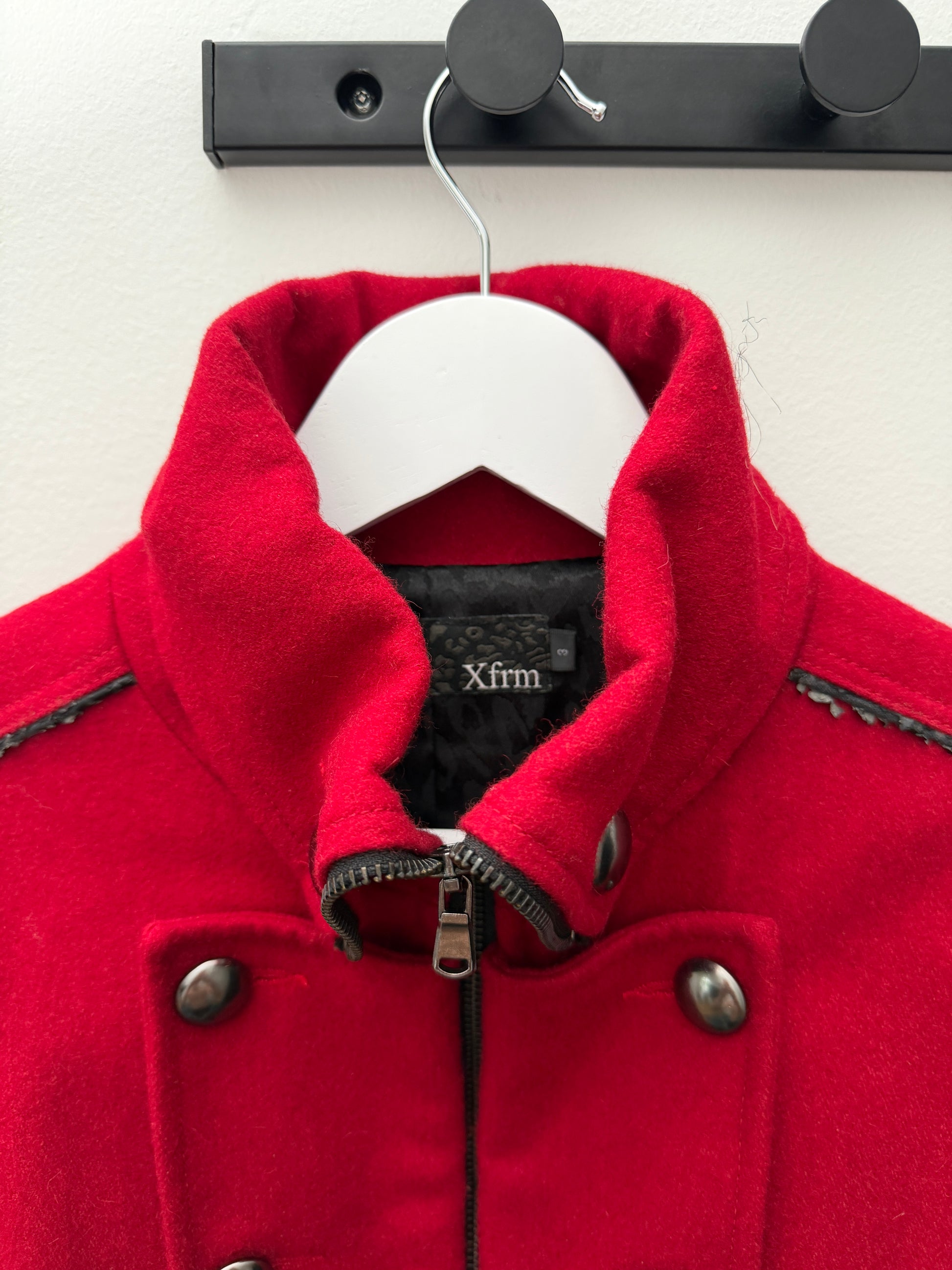 Xfrm Napoleon Wool Leopard Inline Jacket
