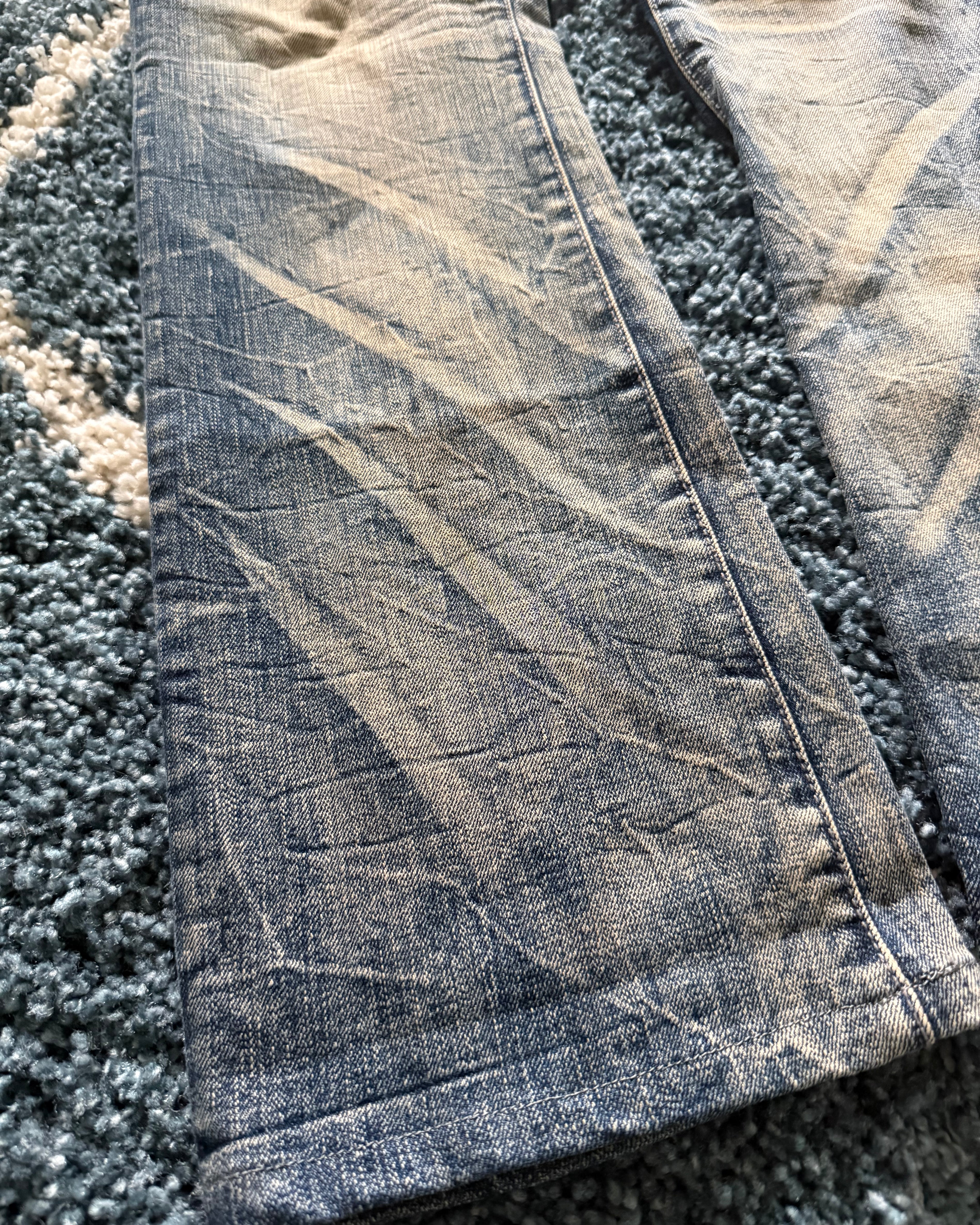 La Gate 2007 mud washed Clawmark flared jeans