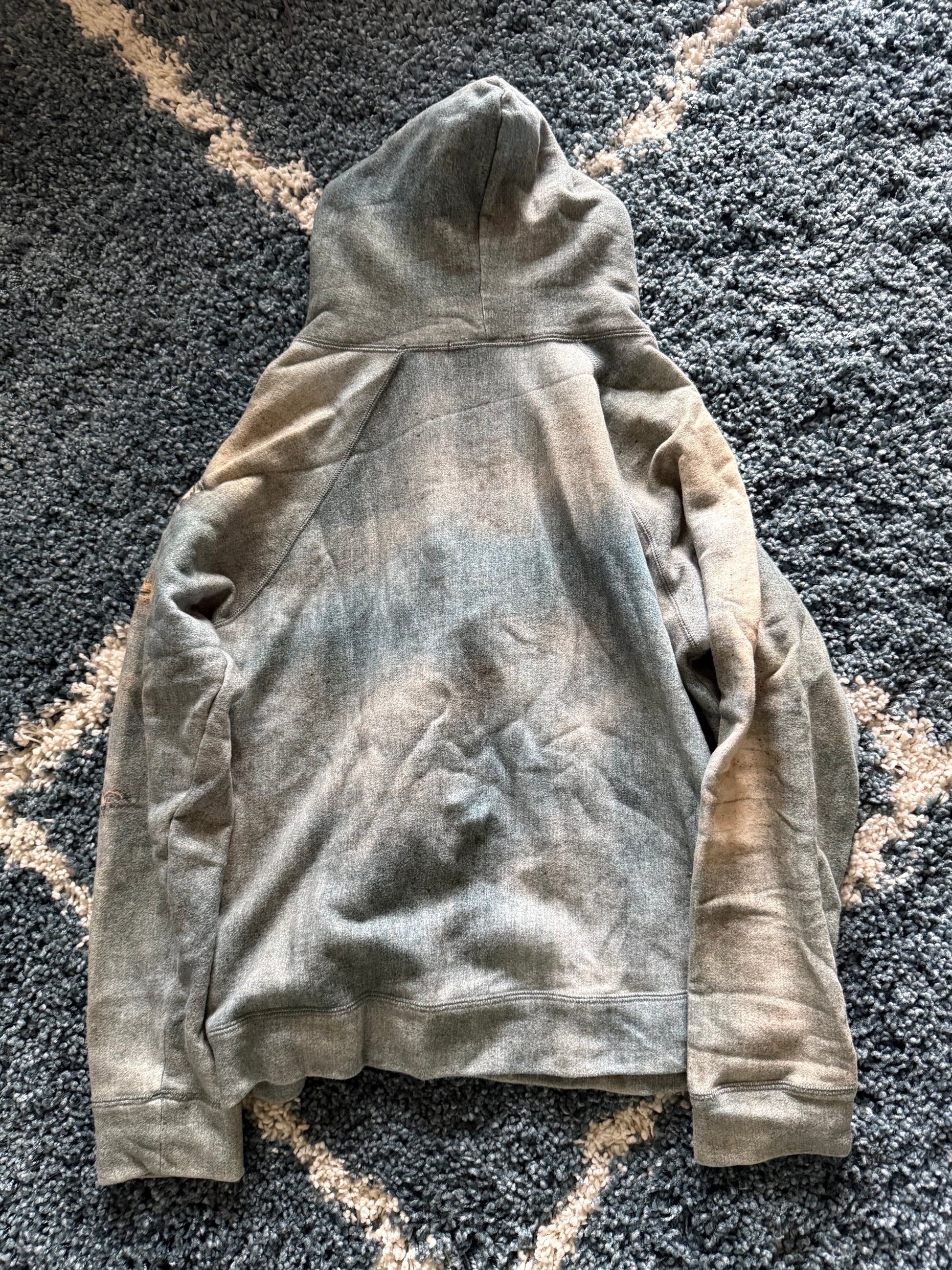 Jack Rose mud washed denim print jacket